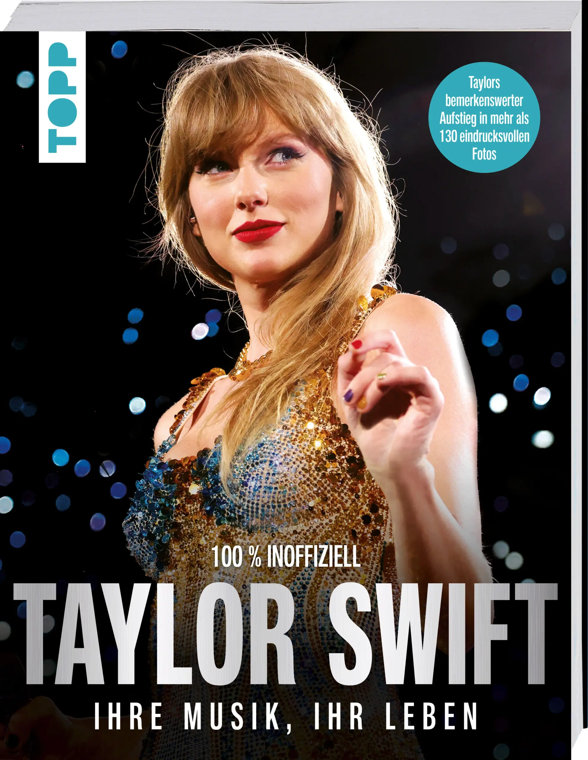 Bist du auch ein Swiftie? Dann ist dieses Fanbuch ein echtes Muss!Folge Taylor Swifts Reise von ihren Anfängen als junge Country-Sängerin über erste Auszeichnungen bis hin zu ihrem kometenhaften Aufstieg zum internationalen Superstar mit zwölf Nummer-eins-Alben und einem großen Herz für ihre Fans.Hier lernst du alles über Taylors Kindheit, ihre Zeit in Nashville, ihre Freundschaften und ihre Beziehungen, die viele ihrer größten Hits inspiriert haben. Lerne die echte Taylor kennen, die Frau hinter der Musik, die immer und für alles 120 Prozent gibt: für ihre Musik, für ihre Werte, für ihre Fans.Taylors kometenhafter AufstiegAlles über ihre Musikalben und ihre größten HitsAuszeichnungen und EventsIhr Kampf mit Big Machine RecordsIhr unglaubliches soziales EngagementTaylors Begeisterung für ihre FansIhre BeziehungenDiese umfangreiche inoffizielle Biografie enthält über 130 Fotos, ausführliche Informationen zu Taylors genreübergreifender Musik, ihrem Kleidungsstil, ihrem sozialen Engagement und ihren Beziehungen.Pünktlich zur The Eras-Tour für alle Swifties! Was auch immer Taylor als Nächstes vorhat, wir sind dabei.