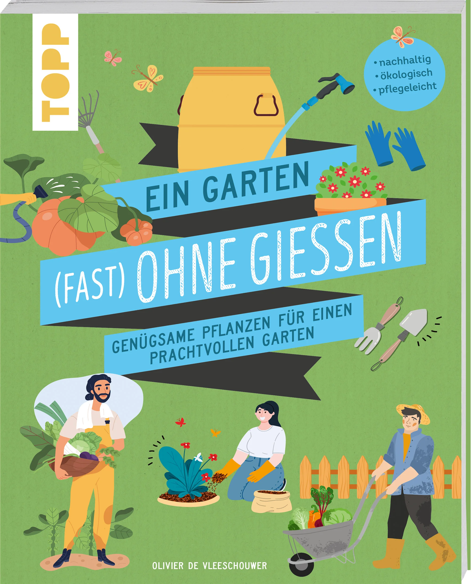 Gärtnern ohne Wasser? Ganz einfach mit den richtigen Pflanzen!Sie wünschen sich einen schönen Garten voller bunter Blumen, sattgrüner Sträucher und schöner Bäume? Auch in Zeiten des Klimawandels ist das mit ein wenig Vorwissen möglich.In diesem Buch erfahren Sie alles darüber, welche Pflanzen genügsam sind, wo sie am besten gedeihen und welche Böden wofür geeignet sind oder wie man sie ggf. anpassen kann. Mit einem ausführlichen Pflanzenlexikon zu Blumen, Sträuchern, Sukkulenten und Bäumen können Sie Ihren Garten in Ruhe planen und sich daran freuen. Und das ganz im Sinne der Nachhaltigkeit, denn Wasser ist auch hier ein rares Gut geworden.Setzen Sie z.B. durstige Rasenflächen gezielt ein und halten Sie diese klein. Schaffen Sie durch die richtigen Standorte wind- und wettergeschützte Oasen, wo Sie frei walten können. Planen Sie einen langlebigen Garten, in dem sich der Raum durch Pflanzenwachstum verändert.Verwirklichen Sie Ihren Traum vom Gartenparadies und helfen Sie gleichzeitig mit, das Klima zu schützen: Ökologisch, nachhaltig, wasserfrei!