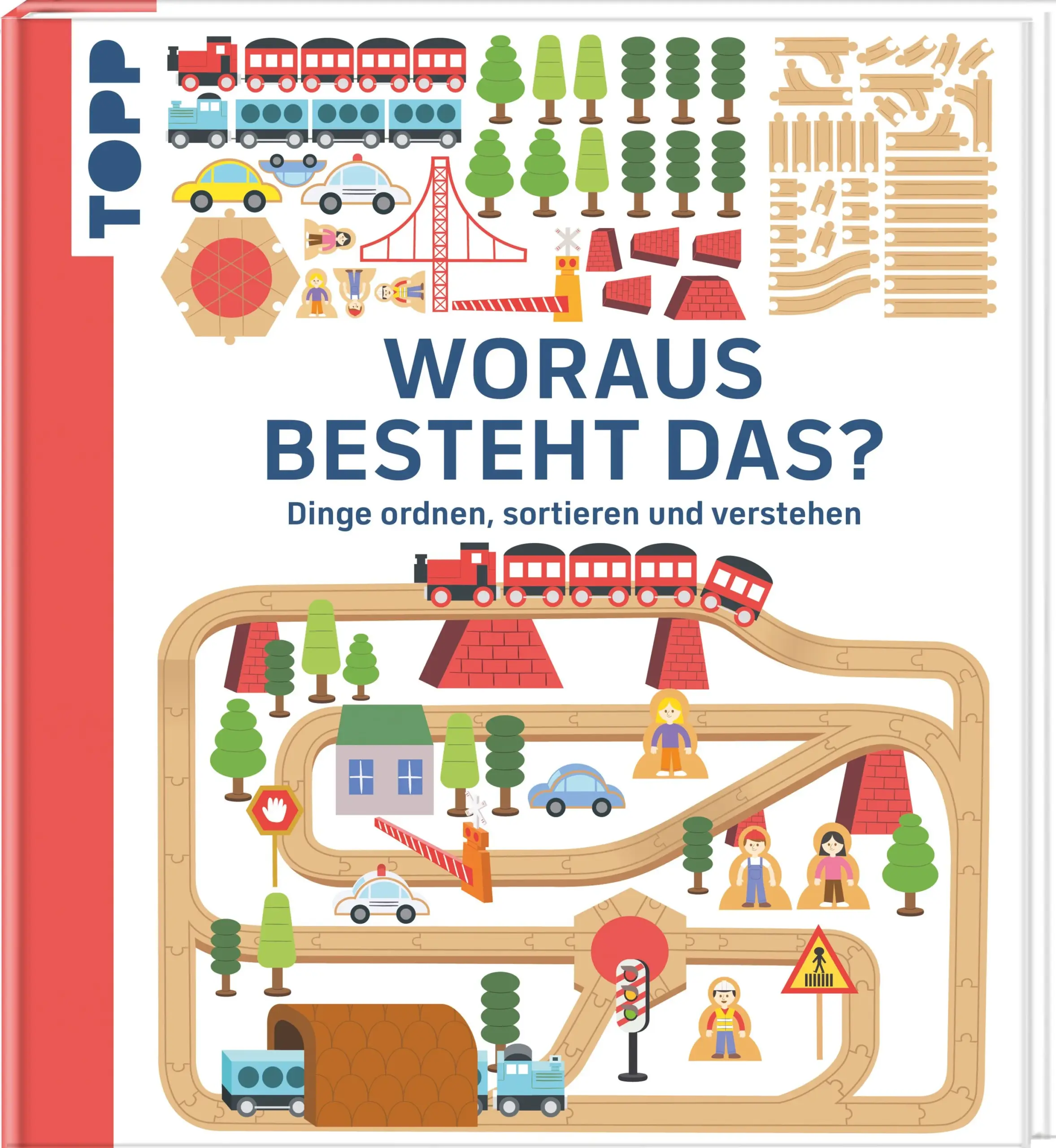 Kinder lieben es, die Welt um sich herum zu entdecken und wollen alles ganz genau wissen. Was ist das? Woraus besteht das? Und warum ist das so? In diesem Buch begleitet ihr die kleine Katze Ada, die nicht nur neugierig die Welt unter die Lupe nimmt, sondern dabei auch noch ordentlich sortiert! Habt ihr euch nicht auch schon gefragt, wie toll es wohl aussieht, wenn ihr jeden Buchstaben eurer Buchstabensuppe nebeneinanderlegt? Oder jede Kugel an eurem Weihnachtsbaum? Es gibt nichts, das sich nicht ordnen lässt! Findet gemeinsam in bunten, lustigen Wimmelbildern heraus, woraus die Dinge gemacht sind - von ganz kleinen Dingen wie einem Blumenstrauß und einem Teller Buchstabensuppe bis zu ganz großen wie einer Sportmannschaft, einem Orchester oder sogar dem Weltall!Das erwartet dich:Antworten auf die Frage, die viele Kinder beschäftigt: Woraus besteht das alles eigentlich? Kinder lernen mit der Katze Ada, woraus sich Alltagsgegenstände, Gerichte oder eine Sportmannschaft zusammensetzenBunt, detailreich illustriert Lädt zum Zählen, Zuordnen und Entdecken einLehrreiches WimmelbuchAltersempfehlung: ab 3 JahrenSchaut ganz genau hin und entdeckt, woraus die vielen, spannenden Dinge um euch herum bestehen!