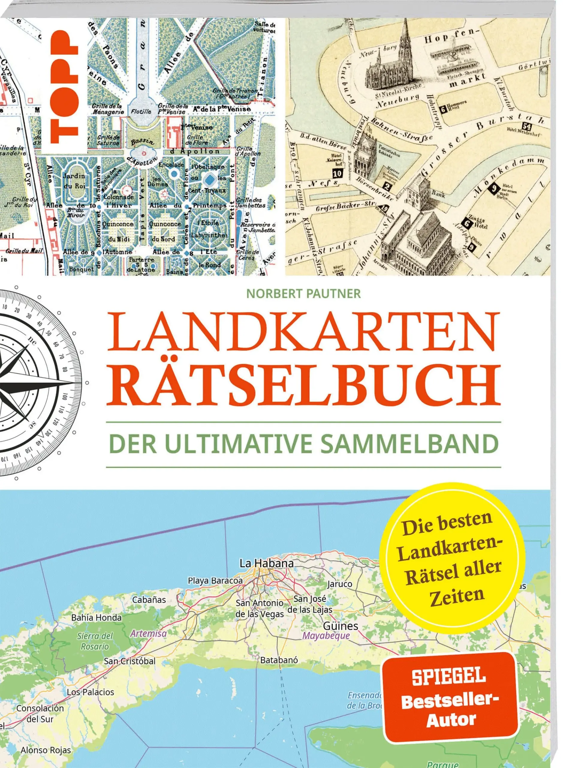 Die drei Hauptbände der Rätsel-Innovation endlich in einem Band Reise mit diesem Sammelband durch Deutschland und die ganze Welt. Entdecke fern Länder oder versteckte Ecken in deiner Heimat aus einer völlig neuen Perspektive. Anhand von Kartenmaterial rätselst du dich durch die Weltgeschichte, löst spannende Suchaufgaben, entschlüsselst Wortgitter und Wortspiele und entdeckst ganz nebenbei die schönsten Ecken der Welt!Das erwartet dich:Vielzahl an historischen und modernen Karten, die zum Träumen, Reisen und Entdecken einladen7 verschiedene Rätsel-Kategorien und weitere Herausforderungenspannendes Wissen zu Ländern und Städtenknifflige Rätsel mit viel Wortwitz und Humorideal zum Verschenken oder selbst KnobelnAltersempfehlung: ab 12 Jahren