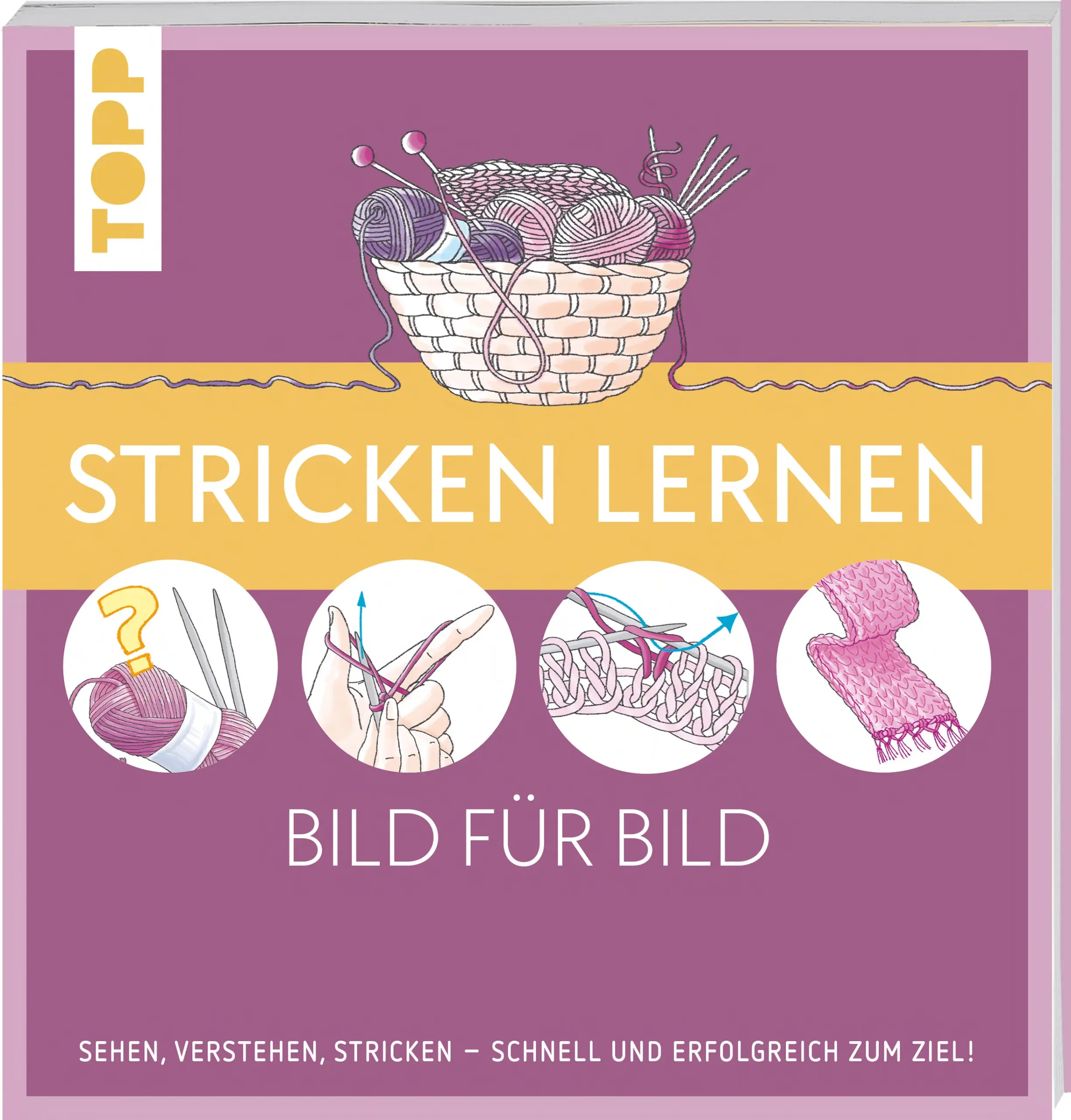 Sie lernen besser, wenn Sie einzelne Abschnitte Schritt für Schritt gezeigt bekommen? Dann haben wir hier genau das richtige Buch für Sie. Schritt für Schritt werden die wichtigsten Basics zum Thema Stricken übersichtlich vermittelt und das ganz ohne komplizierte Texte. Lernen Sie anhand klarer Zeichnungen, wie Sie Maschen anschlagen, wie rechte Maschen entstehen oder wie in Runden gestrickt wird, um nur ein paar Beispiele zu nennen. Erleben Sie selbst den genialen Sehen-macht-Ah-Effekt und freuen Sie sich über Ihre ersten Erfolge. Probieren Sie Ihr frisch erlerntes Wissen an ersten einfachen Projekten aus und staunen Sie, wie schnell Ihnen Stulpen, Schal oder Tablethülle von der Hand gehen.
