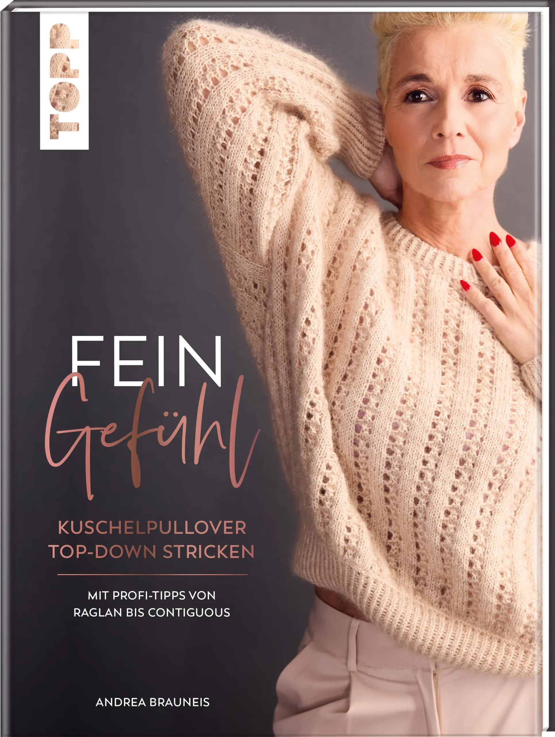 Ob Alltag oder Event: Neue Lieblingspullover für Frauen, die mitten im Leben stehenStrickerinnen wissen es schon lange: Das beste Stück im Kleiderschrank ist ein vielseitig einsetzbarer Lieblingspullover. Schnell übergeworfen mit einer schicken Hose, einer Jeans, einem Kleid oder Rock sieht man immer gut angezogen aus.In diesem Buch versammelt die Autorin 15 Lieblingspullover für Frauen, die mitten im Leben stehen und in ihrem neuen Strickprojekt jeder Situation gewachsen sind. Skandinavischer Chic mit gradlinigen, zeitlosen Designs ist dabei ein absolutes Muss. Gut kombinierbar werden sie so zu einem echten Highlight bei jedem Outfit. Tolle Strukturmuster kombiniert mit flauschigen Garnen machen dabei Lust auf mehr und bereits das Stricken zu einem wunderbaren Genussmoment. In 6 Größen (ca. Größe 34-46) findet hier bestimmt jeder sein neues Lieblingsteil. Top-Down gestrickt eignen sich die Pullover hervorragend, um sie bereits während des Strickens anzuprobieren und die spätere Passform zu kontrollieren. Unterschiedliche Pullover-Konstruktionen sorgen für immer wieder neue Spannung auf den Stricknadeln: Raglan, Rundpasse, mit schräg verlaufener Schulterlinie, nach der Contiguous-Methode oder mit U-Boot-Ausschnitt.Das erwartet dich:15 neue Lieblingspullover in 6 Größen (ca. Größe 34-46)Top-Down gestrickt zum idealen Anprobieren während des StrickensUnterschiedliche Konstruktionsarten: mit Raglan, Rundpasse, schräg verlaufender Schulterlinie, nach der Contiguous-Methode oder mit U-Boot-AusschnittTolle Muster kombiniert mit flauschigen GarnenAlso nichts wie los: Garn und Nadeln bereit legen, die Anleitung für den neuen Lieblingspullover aussuchen und einfach nur stricken!Über die AutorinAndrea Brauneis hat als kleines Mädchen ihre Liebe zu Wolle und Handarbeiten entdeckt. Schnell wurde die Puppenstube mit kleinen gehäkelten Teppichen und Vorhängen ausgestattet und der Grundstein für eine große Leidenschaft war gelegt. Durch eine private Designausbildung, mit praktischem Schwerpunkt wurde daraus ein Beruf. Viele Jahre war sie für große Konzerne tätig, mittlerweile ist sie freie Designerin. Viele Workshops und die Liebe zu den skandinavischen Ländern beeinflussen die Stilrichtung ihrer Designs. Bei Instagram zeigt sie einige davon unter @andrea.brauneis, diese kann man neben schöner Wolle und Zubehör auch in ihrem Onlineshop erwerben (www.strickzeitshop.de). Mit ihrer Familie und einem Hund lebt sie in München.