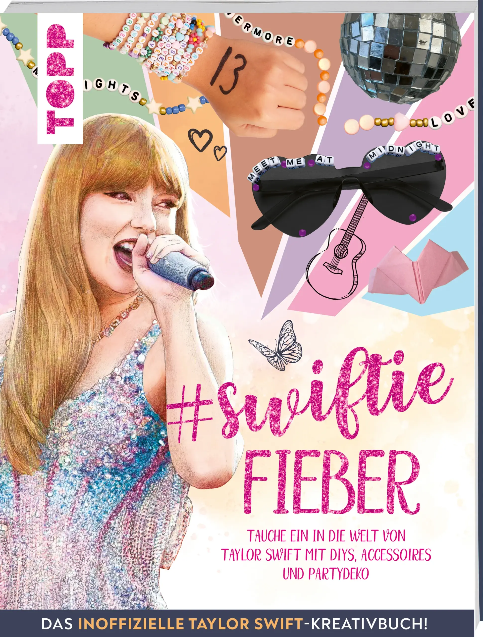 It's been a long time coming ... 🎤✨💙Nach 5 Jahren geht Taylor Swift erstmals wieder auf Tour und es wird ein Spektakel!🎉 Ob als Vorbereitung für die Eras Tour oder um Taylor Swift in deinen Alltag zu bringen, das Buch ist perfekt für alle DIY-begeisterten Swifties. In diesem Buch enthalten sind ein Quiz und Anregungen, um dein Eras Tour Outfit zu planen und Freundschaftsarmbänder zum Tauschen zu gestalten.Auch für den Alltag sind unkomplizierte und schnelle Anleitungen enthalten, angefangen von Mocktails für deine Taylor-Swift-Party 🪩 über einen selbstgestrickten Cardigan bis hin zu Sonnenbrillen 🕶️ und Armbändern, die upgeswiftet werden können. Mit diesen einfachen DIYs kannst du dir entweder selbst eine kleine Freude bereiten oder den Swiftie in deinem Leben beschenken. Einfache Anleitungen, um den Alltag aufzuswiften Über 13 einfache und kreative Ideen, zum Beispiel um eine Taylor-Swift-Party zu schmeißenAnleitungen für verschiedene DIY-Projekte von Freundschaftsbändern bis zum selbstgestrickten Cardigan... are you ready for it? 