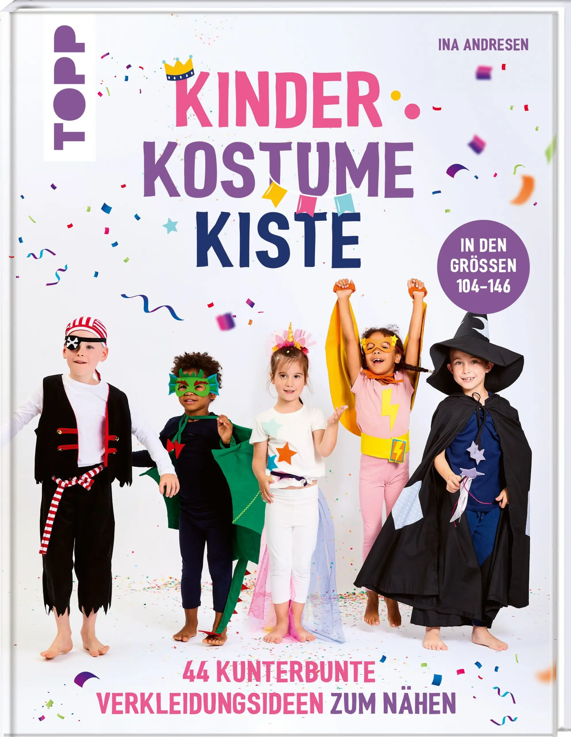 Einmal Einhorn, Pirat, Prinzessin, Feuerwehrmann oder Superheldin sein? Kein Problem, diese Kinder-Kostüme sind im Nullkommanix selbstgenäht und stellen easy jedes Kostüm von der Stange in den Schatten.Egal, ob für Fasching, Karneval und Co., für Halloween oder für die Verkleidungskiste im Kinderzimmer: Kinder lieben Rollenspiele und Verkleidungen.Das erwartet Sie:süße Tierecoole Berufemagische Märchenfigurenfantastische FabelwesenSuperheld:innenwilde Draufgänger:innenUnd der Nähaufwand bleibt überschaubar: Dank wandelbarer Grundschnitte und clever durchdachter Accessoires sind diese Kostüme ganz schnell einsatzbereit.