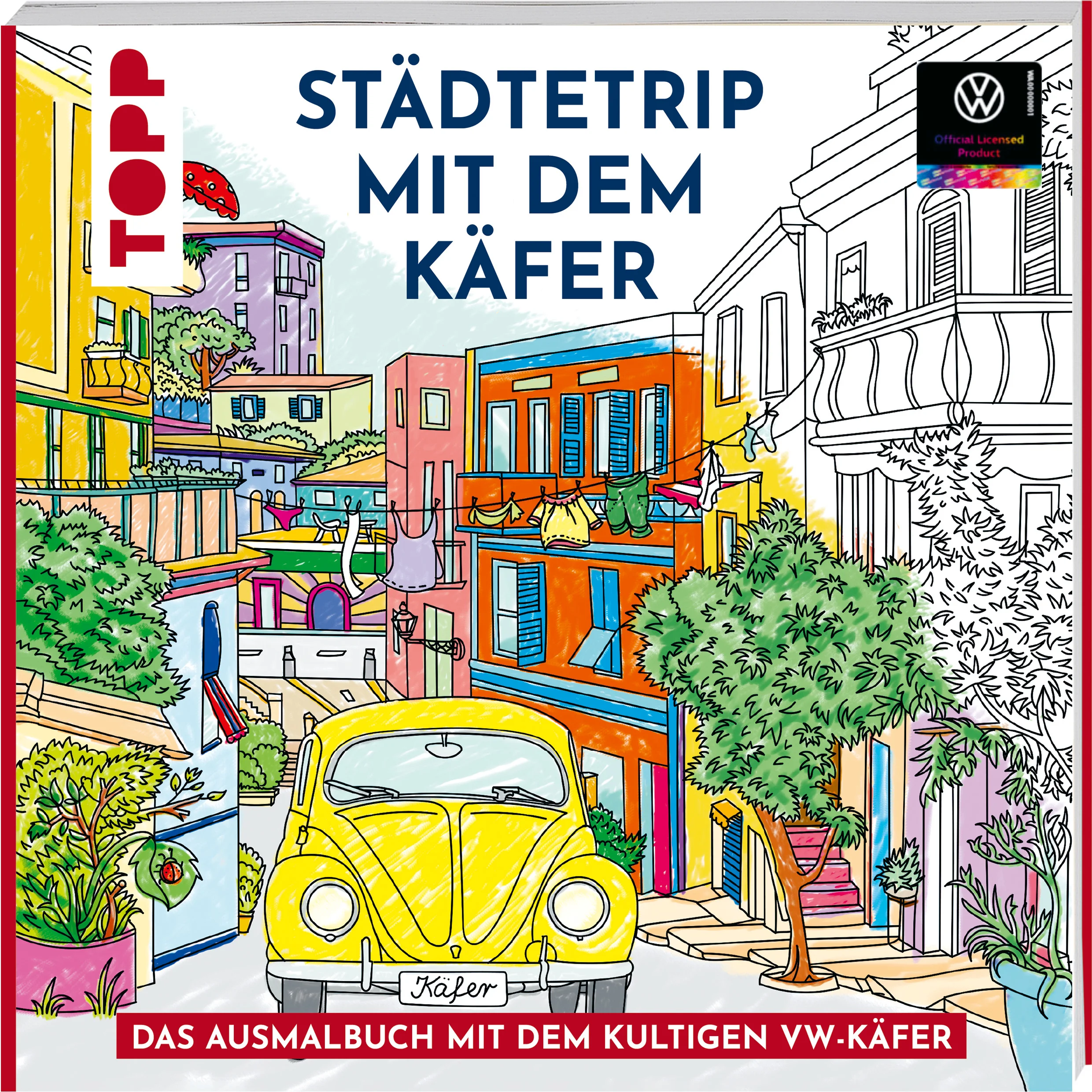 Nicht ohne meinen Käfer! Von Rom nach Paris, von Berlin nach Wien – begleite das Kult-Auto auf einem Städtetrip um die ganze Welt. Die über 40 liebevoll gestalteten Ausmalmotive führen durch eine Reise zu den schönsten urbanen Plätzen, die es mit dem kultigen VW Käfer zu entdecken gibt. Den Motiven gegenüber gestellt findest du stimmungsvolle Zitate, die zum nächsten Roadtrip inspirieren. Zur Unterstützung bietet der umfangreiche Grundlagenteil hilfreiche Tipps & Tricks zur Farbenlehre, Farbwirkung und zum Gebrauch von unterschiedlichen Materialien.