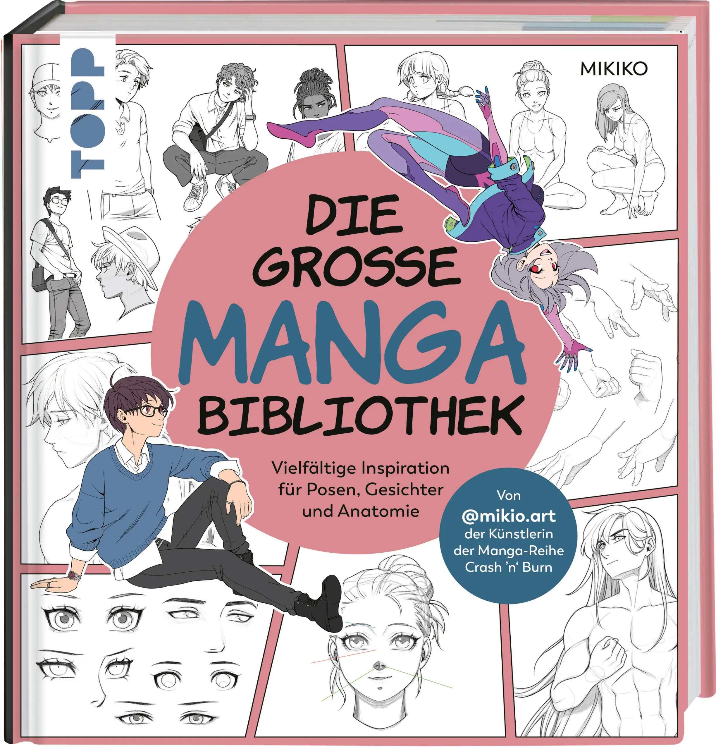 Du zeichnest gern Mangas, aber manchmal hast du gar keinen Plan, wie du zum Beispiel bestimmte Posen, Handhaltungen oder Füße zeichnen sollst? Oder suchst du nach Ideen für coole Frisuren? Das alles und noch viel mehr findest du in diesem Buch. Mikiko hat selbst mehrere Mangas veröffentlicht und teilt hier ihr Wissen sowie ihre besten Tipps mit dir. Ob Augen, Kleidung, Proportionen oder Action - zu diesen und vielen weiteren beliebten Themen bietet dieses Buch vielfältige und individuelle Inspiration. Außerdem enthält es auch faszinierende ganzseitige Artworks von der Autorin. Die vielfältigen Vorlagen werden deinen eigenen Manga-Artworks garantiert den zusätzlichen Wow-Faktor geben!