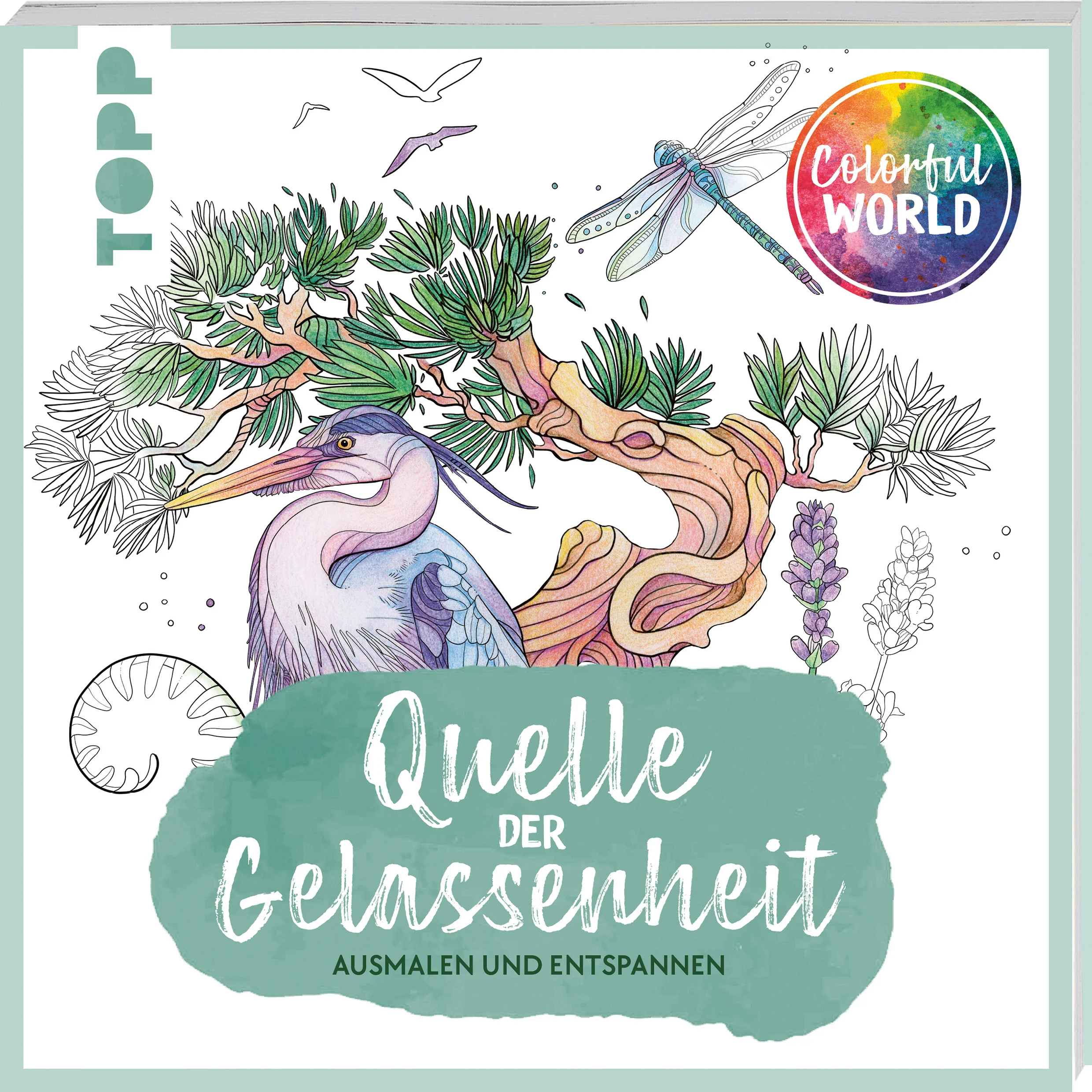 Eine unerschöpfliche Quelle der Entspannung bietet dieses neue Ausmalbuch für Erwachsene aus der erfolgreichen Reihe „Colorful World“. Vier unterschiedliche Künstlerinnen haben das Thema jeweils auf ihre eigene Art und Weise interpretiert. Entstanden sind dabei wunderschöne und stimmungsvolle Illustrationen, die zum Kolorieren und Durchatmen einladen: Von der Auszeit am Strand über die entlegene Waldlichtung bis hin zur Unterwasserwelt. Nimm dir Zeit und lass dich in die Motive hineinfallen.Facettenreich: Motive und Ideen von vier Künstlerinnen mit unterschiedlichem ZeichenstilÜber 80 kleinen und großen Illustrationen bieten viel Material zum AusmalenInspirierende Sprüche und Affirmationen im ganzen BuchGrundlagenteil zu Farbtheorie und co. bietet eine kleine HilfeWertig verarbeitet: Das Buch bleibt problemlos aufgeschlagen liegen