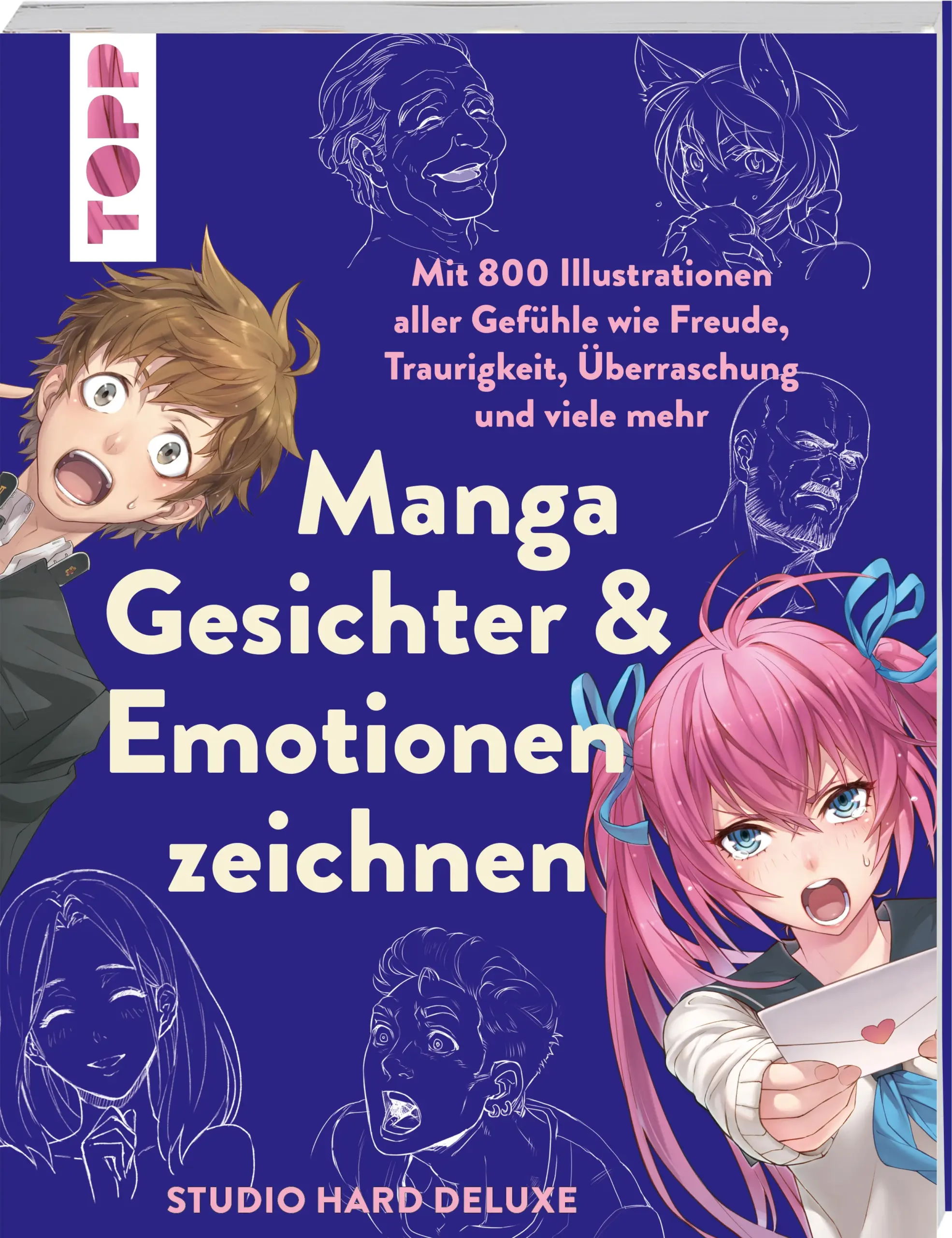 Meistere alle Manga-Emotionen!Ein Gesichtsausdruck kann Gefühle viel besser darstellen als jede Erklärung. Das gilt besonders für Mangas und ihre einzigartige Bildsprache, mit der sich auch komplexe Emotionen auf eindrückliche Weise zeigen lassen. Und mit diesem Buch kannst du das ebenfalls! Hier lernst du alles rund um Gesichter und Emotionen:Du möchtest Freude, Traurigkeit oder Wut darstellen? Oder vielleicht auch komplexere Gefühle wie Freudentränen, Schüchternheit oder den verzückten Ausdruck bei einem leckeren Essen? Kein Problem, bei über 800 Illustrationen ist bestimmt das dabei, was du suchst!Die Künstler:innen zeigen dir alle Emotionen in drei Stufen der Intensität – von einem Lächeln bis zur überschäumender Freude oder von leichter Verärgerung bis zum Tobsuchtsanfall.Neben den Grundlagen zum Gesichter zeichnen findest du im Buch auch noch viele weitere Themen rund um Manga-Köpfe: Frisuren, Bewegungen, die Darstellung von Hitze oder Kälte und Tipps zum Storytelling.
