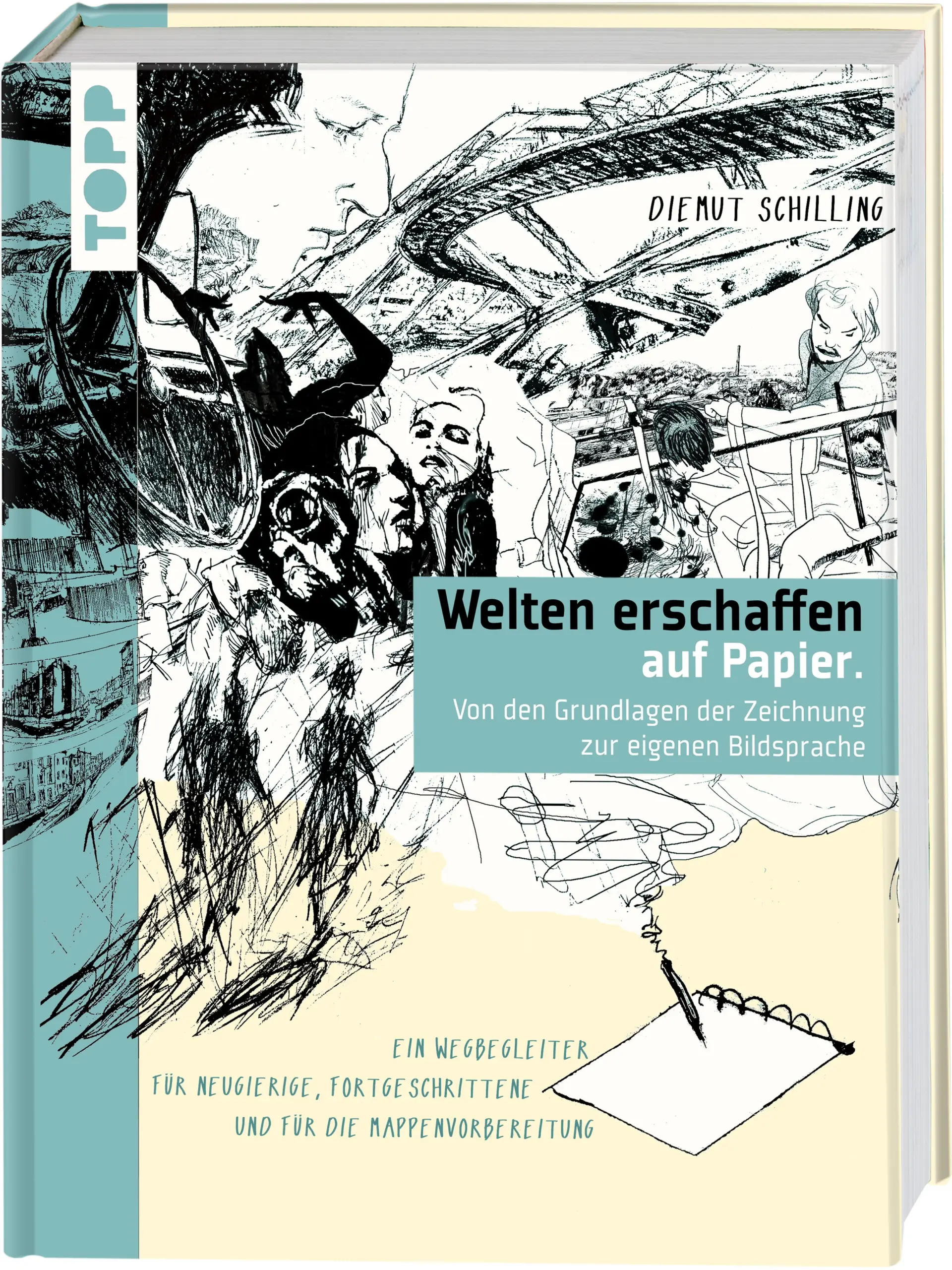 Zeichnen ist faszinierend facettenreich. Mit jeder noch so kleinen Skizze entsteht auf dem Papier ein neuer und ganz persönlicher Kosmos. Auf 288 reich bebilderten Seiten lädt dieses Buch zeichnerisch ein auf eine Entdeckungsreise zum künstlerischen Sehen, Experimentieren und Gestalten. DAS Standardwerk für alle, die ihr gestalterisches Wissen und Können auf ein neues Level bringen wollen. Ein inspirierender Wegbegleiter hinein ins eigene künstlerische Arbeiten und als Wegbegleiter für den kreativen Kunstunterricht an Schulen, Hochschulen und Akademien. Darüber hinaus eignet sich das Buch bestens für alle Studiengänge, die eine künstlerische Mappe im Bewerbungsverfahren erforderlich machen.Die Künstlerin Diemut Schilling vermittelt mit Einblicken in ihre langjährige Lehrerfahrung als Professorin an Kunsthochschulen ein sehr praxisnahes Lernen: Mit 36 erprobten Übungen zu künstlerischen Aufgabenstellungen und Techniken gelingt es Schritt für Schritt einen persönlichen zeichnerischen und gestalterischen Ausdruck und eine individuelle Bildsprache zu finden. Das erwartet dich:Autorin mit langjähriger Praxiserfahrung als Professorin an Kunsthochschulenerprobte Grundlagen und Technikenmit 36 praktischen Übungen: vom Erlernen des naturalistischen Zeichnens bis zur eigenen künstlerischen IdeenfindungEinführungen in künstlerische Sichtweisen und eine Fülle an Anregungen für eine erfolgreiche Mappeden eigenen Stil findenperfekt für alle, die sich künstlerisch weiterentwickeln wollen288 Seiten, reich bebildert