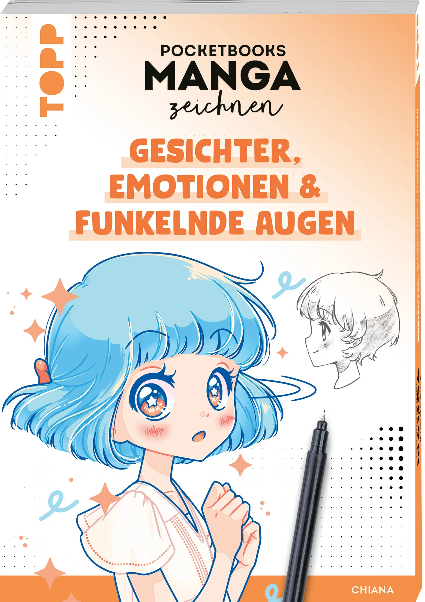 Der wohl ausdrucksstärkste Teil einer Manga-Figur ist das Gesicht, darum solltest du dafür alle Zeichengrundlagen, Tipps und Tricks kennen. In diesem Buch lernst du alles rund um Augen, Gesichter und Emotionen im Manga-Stil. Beginne mit den Zeichengrundlagen: Die bekannte Mangaka Chiana erklärt dir, wie du ein Gesicht ganz einfach aus einem Kreis aufbaust, die einzelnen Elemente platzierst und Augen zeichnest. Auch die Emotionen sind wichtig, um deiner Figur Leben einzuhauchen und eine Geschichte zu erzählen. Hier lernst du alle Gefühlsnuancen von einem sanften Lächeln bis hin zum Tobsuchtsanfall. Im Manga-Stil spielt die Formensprache eine besondere Rolle und erlaubt es dir, komplexe Vorgänge vereinfacht und prägnant auszudrücken. In diesem Buch findest du dazu ein breites Spektrum der wichtigsten Symbolik, von vor Freude funkelnden Augen bis hin zu geschwollenen Äderchen auf der Stirn, die einen nahenden Wutausbruch ankündigen. Zudem hat das Buch die Größe eines Manga-Comics und fügt sich im Regal perfekt in die Sammlung deiner Mangas ein. Und wie du es von Mangas gewohnt bist, wird auch dieses Anleitungsbuch von rechts nach links gelesen.Also schnapp dir einen Stift und Papier und los geht's!Weitere Bände der Reihe „Manga-Kurs to go”:Manga-Kurs to go - Teil 2: Liebe, Romantik & gebrochene Herzen