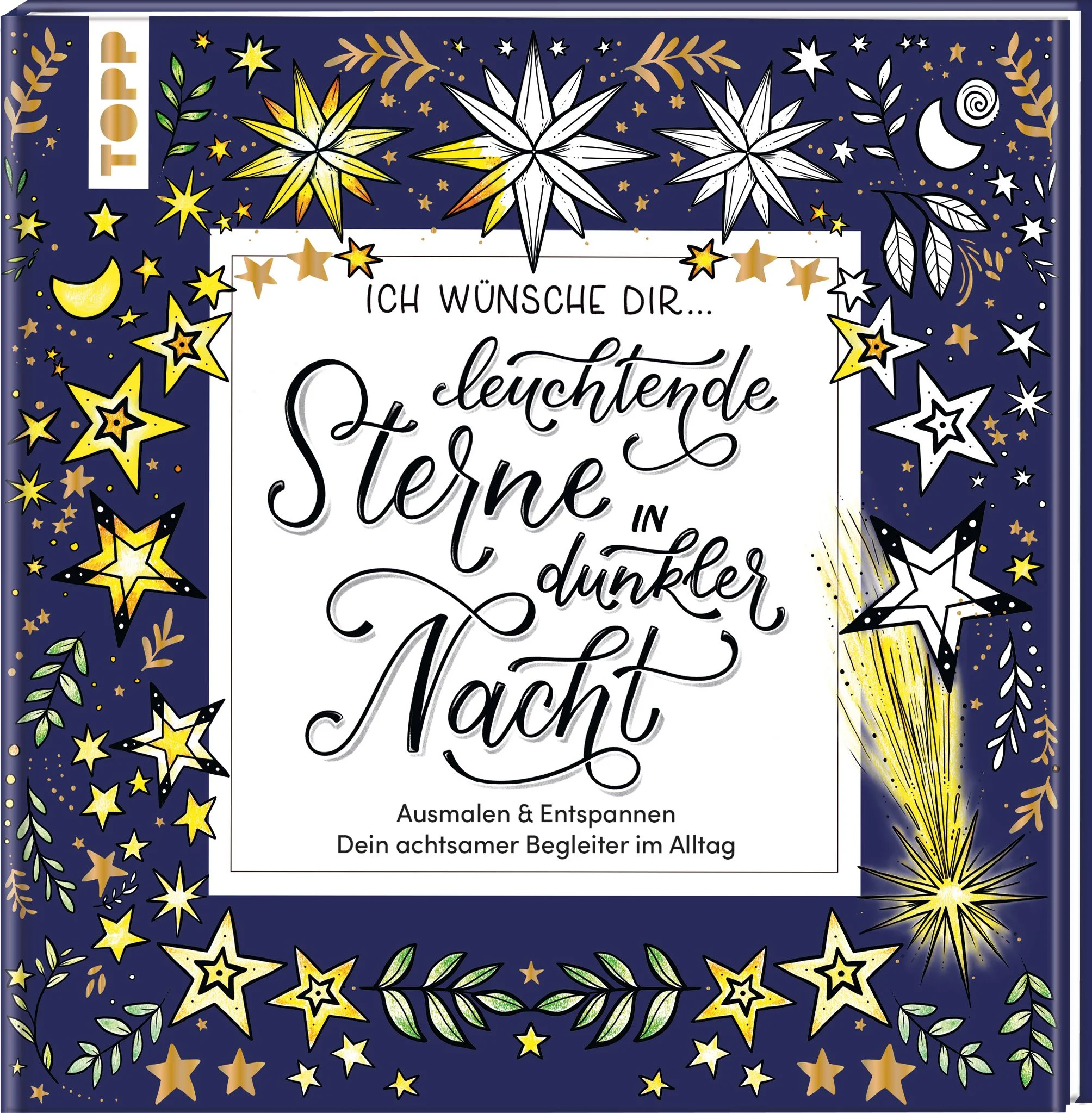Es sind die kleinen Dinge, die Freude bereiten!In manchen Lebenssituationen fällt es schwer, die richtigen Worte zu finden, zum Beispiel um Trost oder Mut zuzusprechen. Oft sind es die kleinen Gesten, die zeigen, dass jemand an uns denkt – wie eine sorgsam ausgesuchte Karte oder eine Blume.Mit diesem hübsch gestalteten Buch schenkst du nicht nur von Herzen kommende Worte, sondern auch eine willkommene Ablenkung vom Alltag: Gefüllt mit liebevoll gezeichneten Ausmalmotiven, Kraft spendenden Sprüchen, beruhigenden Achtsamkeitsübungen und motivierenden Affirmationen, lädt jede Seite dazu ein, innezuhalten und die Leichtigkeit des Ausmalens, der Farben und Formen zu genießen. Die gefühlvolle Einleitung und ein übersichtlicher Grundlagenteil zur Farbenlehre sorgen für einen sanften Einstieg.Dieses Buch ist der ideale Begleiter für herausfordernde Zeiten. Verschenke es, um jemanden zu ermutigen und Zuversicht zu spenden – oder nimm es selbst zur Hand und finde deine eigenen Farben.Die Reihe „Ich wünsche dir ...” steht für hochwertige Ausmalbücher:stimmungsvolle und vielfältige Ausmalmotiveberuhigende Achtsamkeitsübungenmotivierende Affirmationenausgewählte Sprüchemit Grundlagenteil zu Farbtheorie und Co. für einen einfachen Einstiegfestes Papier verhindert Durchdrücken auf die nächste Seitedurch die hochwertige Bindung bleibt das Buch beim Ausmalen problemlos aufgeschlagenEin tolles Geschenk für dich und deine:n Liebste:n!