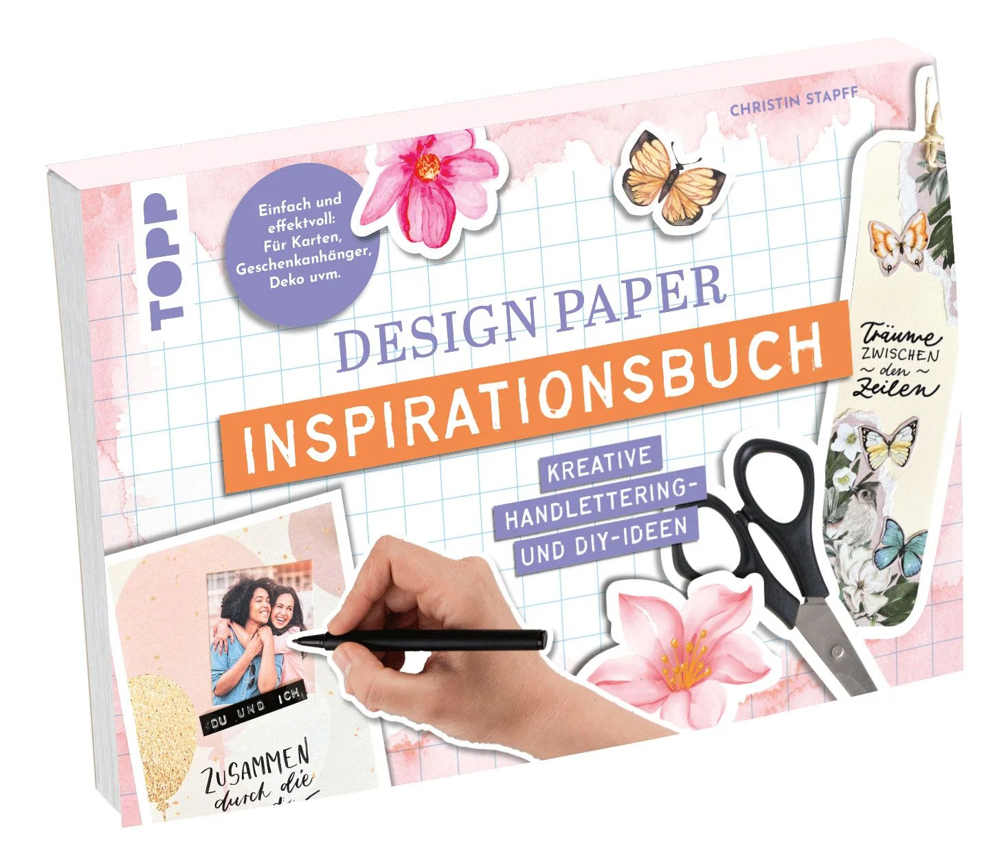 Einfach und schnell besondere Grußkarten und kreative kleine Geschenke gestaltenDie Design Paper Blöcke von TOPP bieten eine große Auswahl schöner Kartendesigns, die bei keiner Handlettering-Grundausstattung fehlen dürfen!Mit diesem Buch holst du das meiste aus jeder vorgestalteten Karte heraus. Ein umfangreicher Einleitungsteil ins Thema Handlettering vermittelt auch Anfänger:innen das nötige Know-how, um alle kreativen Ideen umzusetzen. Mit einem Mix aus Handlettering und DIY-Bastelideen, die sich ohne viel zusätzliches Material umsetzen lassen, bietet dir das kompakte Buch jede Menge neue Inspiration für alle Anlässe. Von klassischen Grußkarten für Geburtstag und Weihnachten, die mit unkonventionellen, frischen Sprüchen hervorstechen, über kleine Geschenkideen für dich selbst und andere bis hin zu Dekorationen und unerwarteten Alltagshelfern. Lass dich überraschen und beeindrucke deine Mitmenschen mit außergewöhnlichen Präsenten!Das erwartet dich:umfangreicher Handlettering-Grundkursunkonventionelle Handlettering- und DIY-Bastelideen auf Basis der Design Paper Blöckeindividuelle Inspirationen für alle Anlässe: Geburtstag, Weihnachten u. v. m.leicht umsetzbar, ohne viel zusätzliches Material