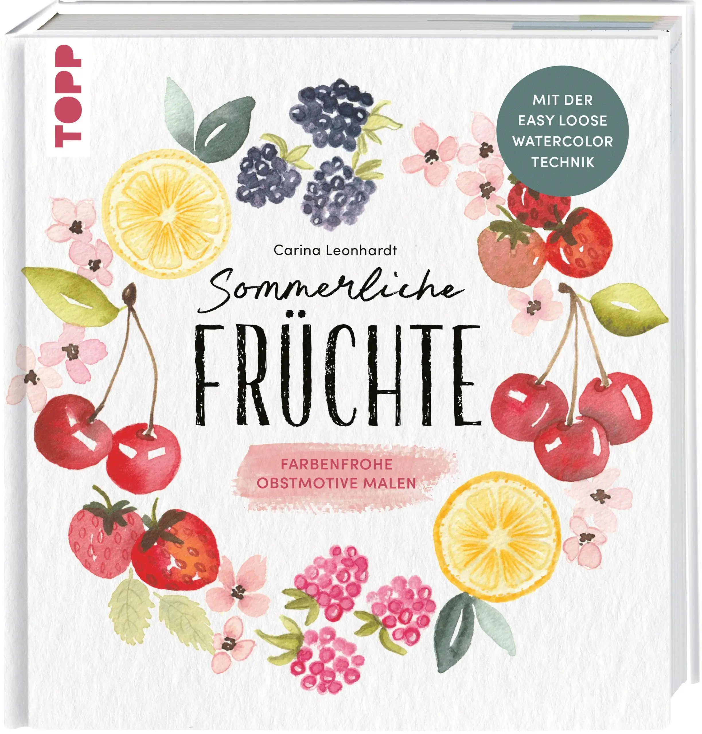 Den Sommer aufs Papier bringenBunte Farben und leckeres Obst - mehr braucht es gar nicht, um uns in sommerlich-gute Laune zu versetzen. Und wenn das Ganze dank der einfachen Loose Watercolor Technik auch noch leicht von der Hand geht, ist Spaß garantiert! Bei der Loose Watercolor Technik steht Kreativität im Fokus, mit lockeren Bewegungen entstehen lebendige und ausdrucksstarke Motive, die selbst ohne Vorkenntnisse gelingen. In diesem Buch zeigt dir die Künstlerin Carina Leonhardt, wie du fruchtige Obstmotive mit Aquarellfarben malst. Mit Hilfe der vielen Schritt-für-Schritt-Anleitungen zu verschiedenen Motiven, von den Lieblingen aus heimischen Gärten über exotisches Obst bis hin zu bunten Kompositionen, entstehen sommerliche Bilder, mit denen du eine Pause vom Alltag nehmen und deiner Kreativität freien Lauf lassen kannst!Das erwartet dich:einfacher Einstieg ins AquarellierenLoose Watercolor Technik erlernenfruchtige Sommermotivemit Schritt-für-Schritt-Anleitungenfür Anfänger:innen und Fortgeschrittene