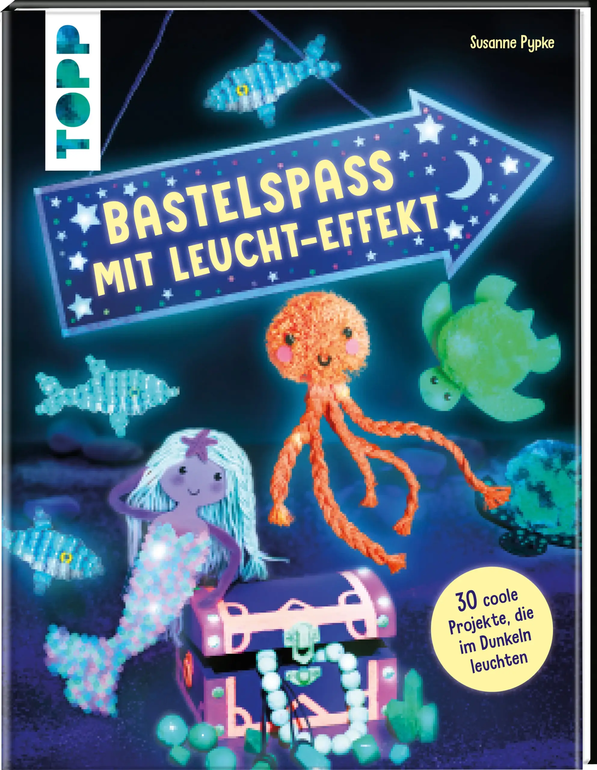 Entdecke in diesem Buch zahlreiche Bastelprojekte mit Leucht-Effekt!Mit einem bunten Mix aus verschiedenen leuchtenden Materialien, wie z.B. Wolle, Knete, Straßenkreide, Perlen, Papier und vielem mehr, lassen sich spielend leicht echte Blickfänger zaubern. Ob Sternbilder, Freundschaftsbänder, magische Dracheneier, Schatzkiste mit Piratenschatz, Feenglas, Dinos oder gruselige Gespenster – für alle Modelle gilt: Licht aus, Farbe an!Das erwartet dich:vielfältige Bastelprojekte, die im Dunkeln leuchtenzahlreiche Ideen zum Spielen, Entdecken und DekorierenSchritt-für-Schritt-Anleitungen und VorlagenGemeinsame Bastel- und Spielzeit: perfekt für Kinder UND ErwachseneAltersempfehlung: ab 5 Jahren 