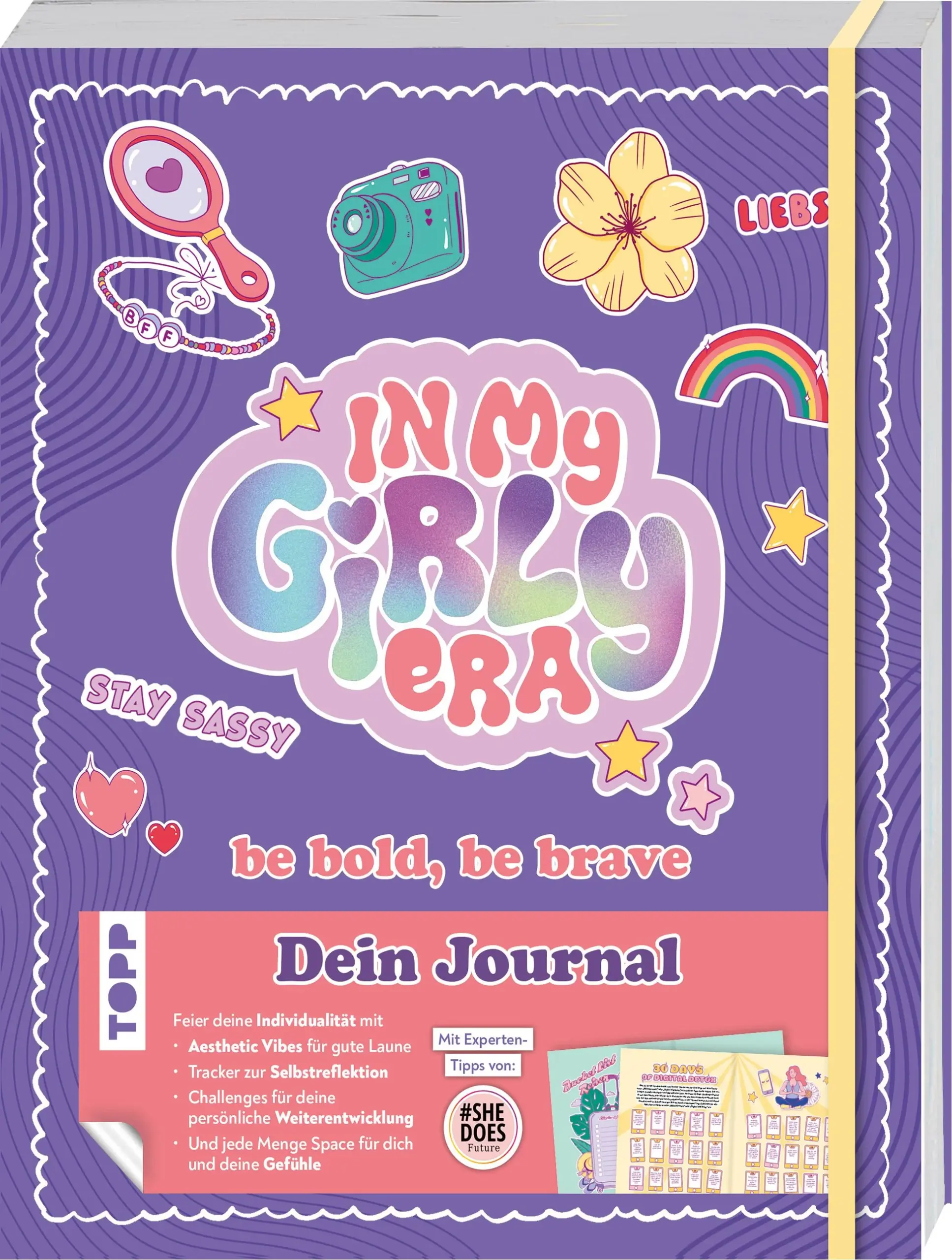 Just a girl with goalsLerne dich jetzt noch besser kennen. Dieses Eintragebuch bietet den perfekten Start dafür. Durch viel Platz zum Eintragen, vielen inspirierenden Fragen, aber auch vielen Infos rund um die Themen die dich in deiner girly Era interssieren. Erfahre alles Wichtige zu den Themen Selbstbewusstsein, Mädchen-Sein, Empowerment, Bodypositivity, Pubertät und Menstruation, Finanzen und Soziale Medien.Das erwartet dich:viel Platz für eigene Gedanken, Erlebnisse, Interessenvorgegebene Fragen und angefangene Sätze für einen leichten Startspannende InformationsseitenAltersempfehlung: ab 10 Jahren