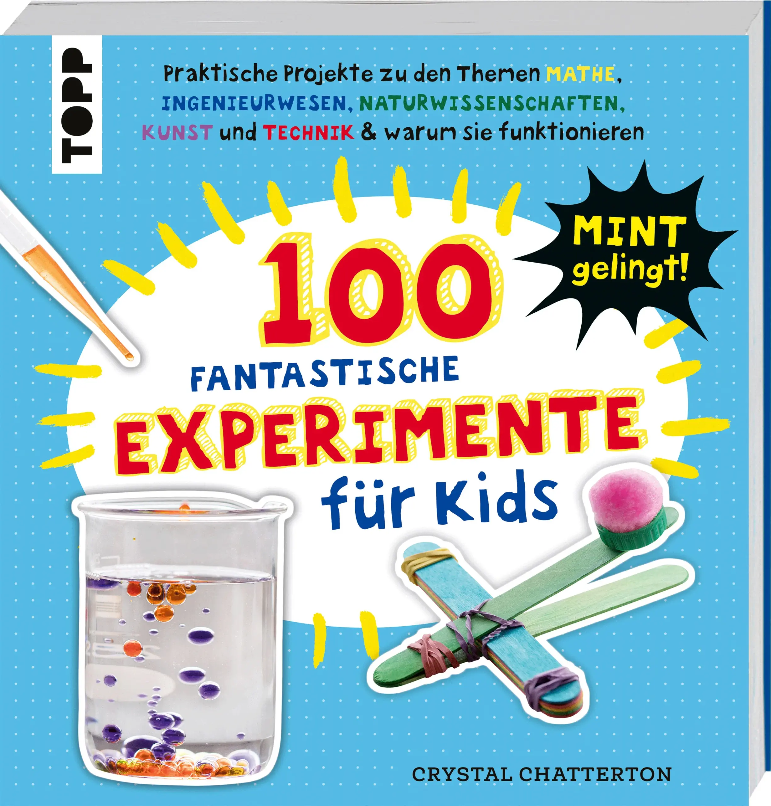 Kinder für die Wissenschaft begeistern - weil es cool ist, neugierig zu sein! Mehr als 100 praktische Projekte rund um Mathe (M), Ingenieurwesen (I), Naturwissenschaften (N), Technik (T) und Kunst, um Kinder im Alter von 5 bis 10 Jahren für die Wissenschaft zu begeistern. Je älter Kinder werden, desto neugieriger werden sie auf die Welt um sie herum und fragen oft: „Wie funktioniert das?“ Dieses Buch lehrt junge Gehirne die Grundlagen der wissenschaftlichen Methode mithilfe von lustigen, praktischen Experimenten, die Kindern zeigen, wie man Hypothesen aufstellt, experimentiert und dann seine Ergebnisse aufzeichnet. Mit tollen Projekten wie einer sprudelnden Rakete, einem magnetbetriebenen Auto und einer Bleistiftsonnenuhr werden Kinder mit viel Spaß lernen zu bauen, zu entwerfen und kritisch zu denken – und werden gleichzeitig dazu angeregt, sich mit der Welt um sie herum auseinanderzusetzen und ihre eigenen Entdeckungen zu machen. Jede Aktivität enthält eine Erklärung der ablaufenden Prozesse, damit die Kinder verstehen können, wie und warum jedes Projekt funktioniert.Das erwartet dich:über 100 spannende MINT-Experimenteeinfache Anleitungen mit haushaltsüblichen Materialienfarbenfrohe Fotos der Experimente und EndergebnisseAltersempfehlung: 5-10 Jahre