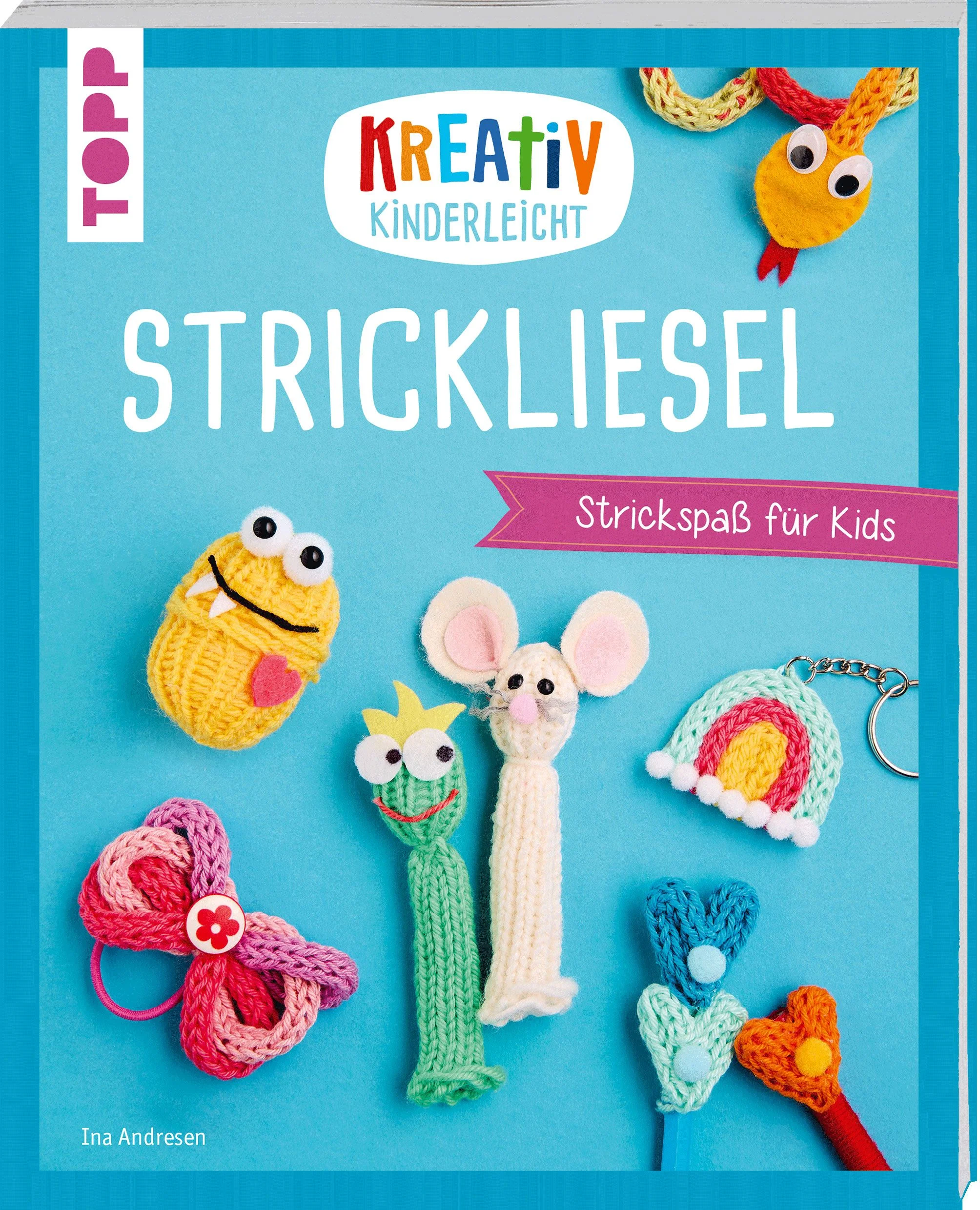 Handarbeitsklassiker für KidsMit diesem Buch lernst du ruckzuck das Stricken mit deiner Strickliesel. Die bebilderten Schritt-für-Schritt-Anleitungen zeigen dir, wie’s geht. Masche um Masche zauberst du im Handumdrehen eigene Strickmodelle wie lustige Fingerpuppen, trendige Scrunchies oder niedliche Anhänger.Das erwartet dich:15 kinderleichte Stricklieselmodelle bebilderte Schritt-für-Schritt-Anleitungen zum NachstrickenTipps & Tricks für garantiertes Gelingenideal für Anfänger:innenAltersempfehlung: ab 5 Jahren