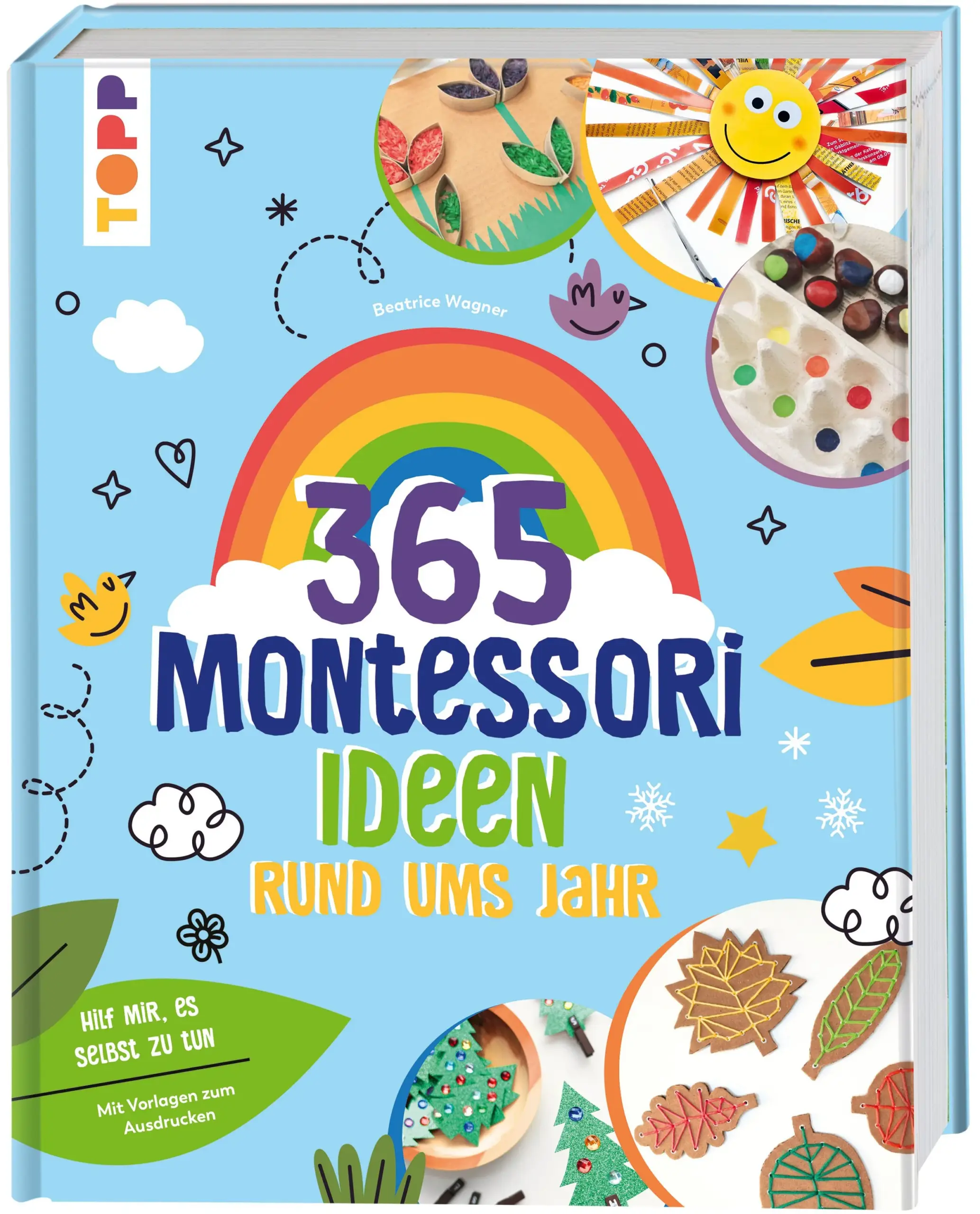 Gemeinsam mit Montessori durchs JahrEntdecke die Welt der Entwicklungsförderung mit Montessori! Nach dem Motto „Hilf mir, es selbst zu tun“ bietet dieses Buch eine Fülle von Bastel- und Beschäftigungsideen, um die Fähigkeiten des Kindes gezielt zu fördern. Mit 365 kreativen Ideen wird jede Jahreszeit für Eltern und Kinder zu etwas ganz Besonderem.Das erwartet dich:Bastel- und Beschäftigungsideen für Kinderfür eine frühkindliche Entwicklungsförderungideal für Kinder ab 2 Jahrenmit vielen Fotos und bunten Bildern für Inspirationinkl. Vorlagen zum direkten Ausprobieren