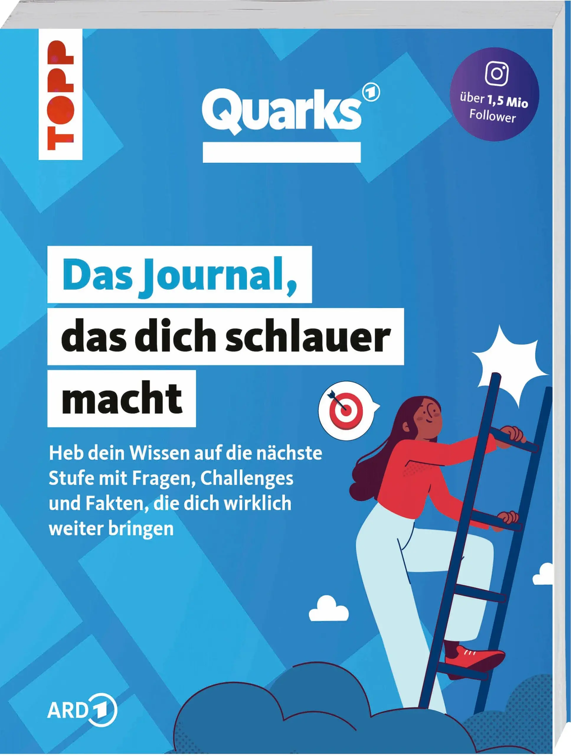 Entdecke Wissen, das Spaß macht und dich weiterbringt!Mit Quarks tauchst du in spannende Themen ein, die deinen Alltag bereichern und dein Wissen erweitern. Auf unterhaltsame Weise erfährst du mehr über:Alltag & Verhalten: Entdecke, warum wir an schlechten Nachrichten festhalten, wie du deine Komfortzone verlassen kannst und was hinter dem Hype um Reality-TV steckt.Körper & Gesundheit: Finde heraus, was die Farbe deiner Zunge über dich verrät, warum Bewegung so schnell guttut und wie ständige Erreichbarkeit deinen Körper beeinflusst.Wissenschaft & Umwelt: Erfahre alles über den Meeresspiegelanstieg, wie viel Müll wir tatsächlich recyceln könnten und warum wir uns über Regen freuen sollten.Digitale Medien: Lerne, wie du Fake News erkennst, worauf du bei Bildern achten musst und wie du sicher im Netz unterwegs bist.Das Beste daran: Du kannst dich aktiv einbringen und mehr über dich selbst lernen!Zu jedem Thema erwarten dich:Fragen & Tracker, um deine Gedanken zu sortieren und mehr über dich herauszufinden.Faktenchecks & Quizze, die dein Wissen testen und erweitern.Challenges & Bucket Lists, die dich motivieren, Neues auszuprobieren.This or That-Fragen, um herauszufinden, was wirklich zu dir passt.Und natürlich: viel Platz für deine Ideen, Ziele und Träume!Altersempfehlung: ab 12 Jahren