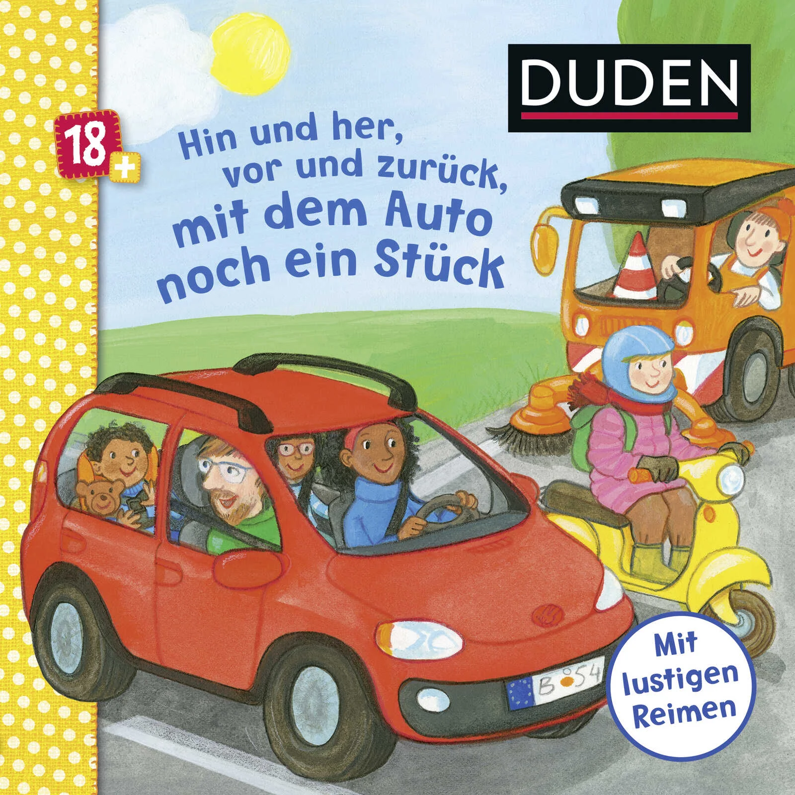 Schnelle Flitzer, große Laster - auf der Straße ist was los!In diesem Lieblingsbuch für kleine Auto-Fans ab 18 Monaten steckt ganz viel drin, was Kinder spannend finden und aus ihrem Alltag kennen: die Fahrt zur Kita, die Autowaschanlagen, das Warten an der Ampel. Lustige Reime animieren zum Benennen der Fahrzeuge und zum Nachspielen der Szenen und unterstützen so ganz nebenbei das Sprechenlernen. Präpositionen und Adverbien, wie oben, unten, nah und fern sind im Text gezielt eingebaut und vermittelt Kindern schon früh ein Gefühl von Räumlichkeit.Pappbilderbücher von FISCHER Duden Kinderbuch begleiten Kinder Schritt für Schritt bei ihrer sprachlichen Entwicklung. Alle Bilderbücher sind in Inhalt und Form sorgfältig auf die jeweilige Altersstufe abgestimmt und unterstützen Eltern und Erzieher bei der optimalen Förderung ihrer Kinder.