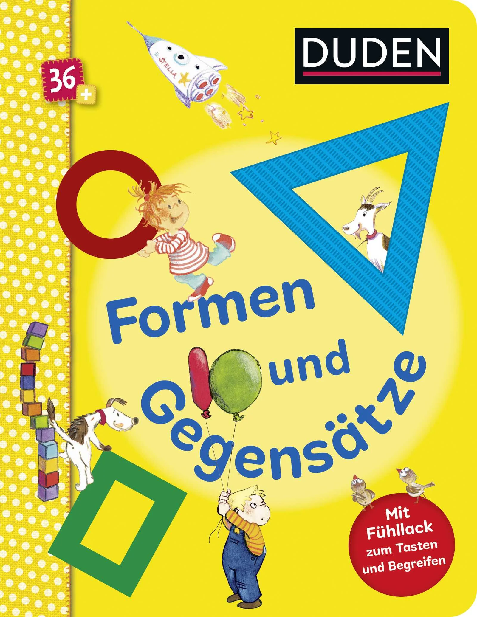 Erste Formen und Gegensätze für Kinder in Kindergarten und Vorschule ab 3Ein Pappbilderbuch mit den zwei wichtigsten Lernthemen für Kinder ab 3 Jahren: Formen und Gegensatzpaare. Sehen, Fühlen und Begreifen! Mit den fröhlichen Illustrationen und den fühlbaren Flächen prägen sich die wichtigsten Gegensatzpaare und Formen nicht nur optisch, sondern auch über den Tastsinn besonders gut ein. Lustigen Reime zum Vorlesen und Nachsprechen unterstützen den spielerischen Ansatz mit allen Sinnen. So macht Neues entdecken und Sprechenlernen einfach Spaß!Erste Formen und Gegensätze für Kindergarten- und VorschulkinderFühlbare Flächen aktivieren den Tastsinn für ein ganzheitliches LernenLustige Reime zum Mitsprechen machen Spaß und fördern das SprachgefühlDuden - von Anfang an richtig! DUDEN Pappbilderbücher von Fischer Sauerländer begleiten Kinder Schritt für Schritt bei ihrer sprachlichen und kognitiven Entwicklung. Alle Bilderbücher sind in Inhalt und Form sorgfältig auf die jeweilige Altersstufe abgestimmt und unterstützen Eltern und Erzieher bei der optimalen Förderung ihrer Kinder.