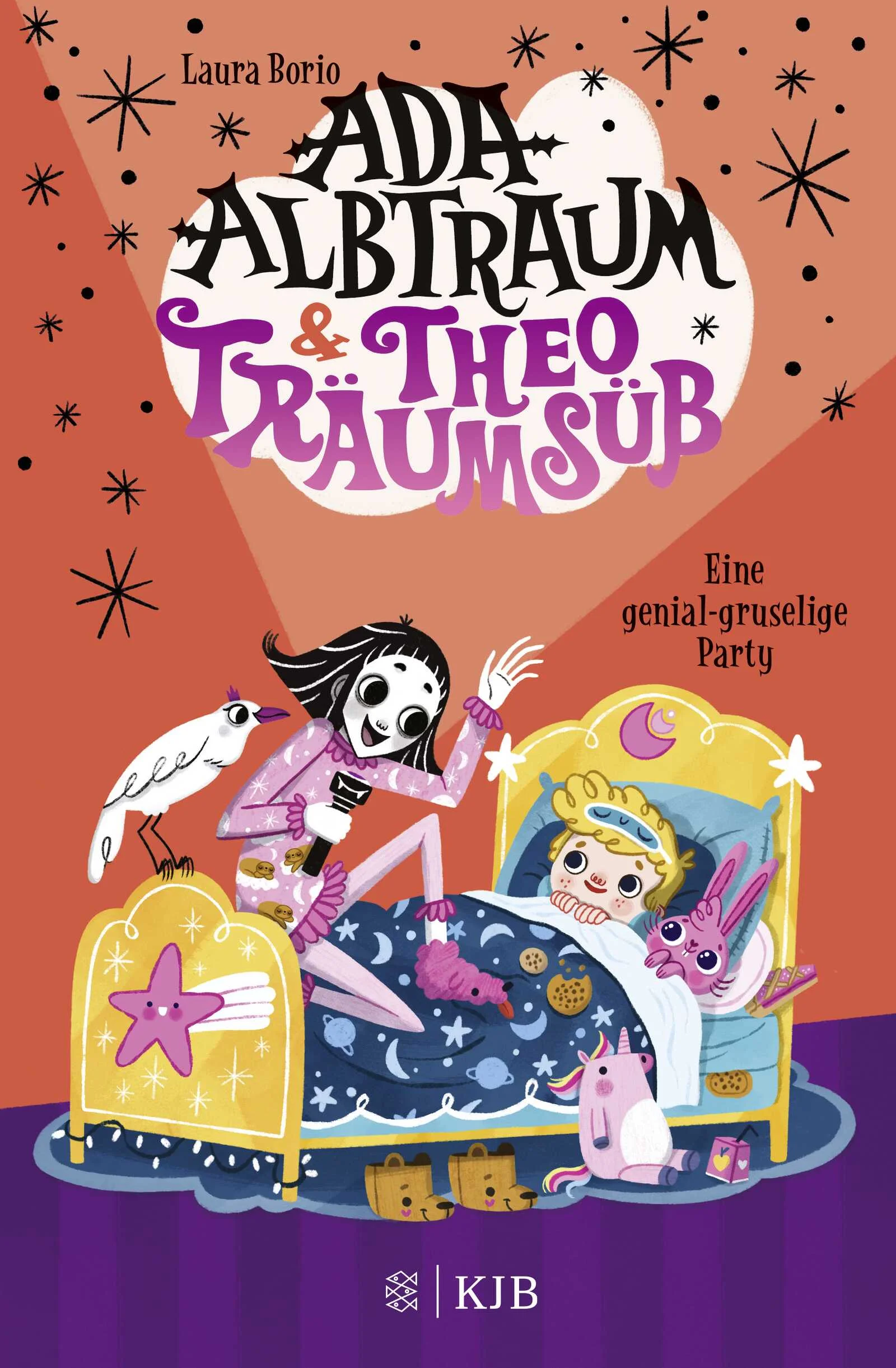 Eine lustige Gruselgeschichte mit einer besonderen Freundschaft, schaurig schönem Gruselspaß und einer Pyjama-Party der Extraklasse! Für Leseanfänger und Erstleser ab 6 JahrenAda Albtraum kann es kaum glauben: Theo Träumsüß war noch nie in seinem Leben auf einer Übernachtungsparty! Da hilft nur eins: Sie selbst wird für ihren besten Freund ein genial-gruseliges Fest vorbereiten. Dazu braucht sie die Schauer-Spiele-Sammlung, Knusper-Schlafsäcke und natürlich eine große Tüte köstlicher Pony-Popel. Doch es wird nicht so einfach sein, Theo davon zu überzeugen, dass ein bisschen Angst haben echt lustig sein kann … Vor allem, wenn dann auch noch der Vampi-Hasi sein Unwesen treibt!Der zweite Band des schaurig-süßen Leseabenteuers – mit vielen gruftigen Bildern- Schaurig-schöne Kinderbuchreihe ab 6 Jahren- Mit vielen bunten Bildern − perfekt für Leseanfänger- Liebenswerte Charaktere und eine Geschichte voller Witz und Grusel- Für die extra Lesemotivation: Lesebuch mit Quiz bei Antolin gelistetAlle Bände von Ada Albtraum und Theo Träumsüß:Band 1: Eine schaurig-schöne FreundschaftBand 2: Eine genial-gruselige Party