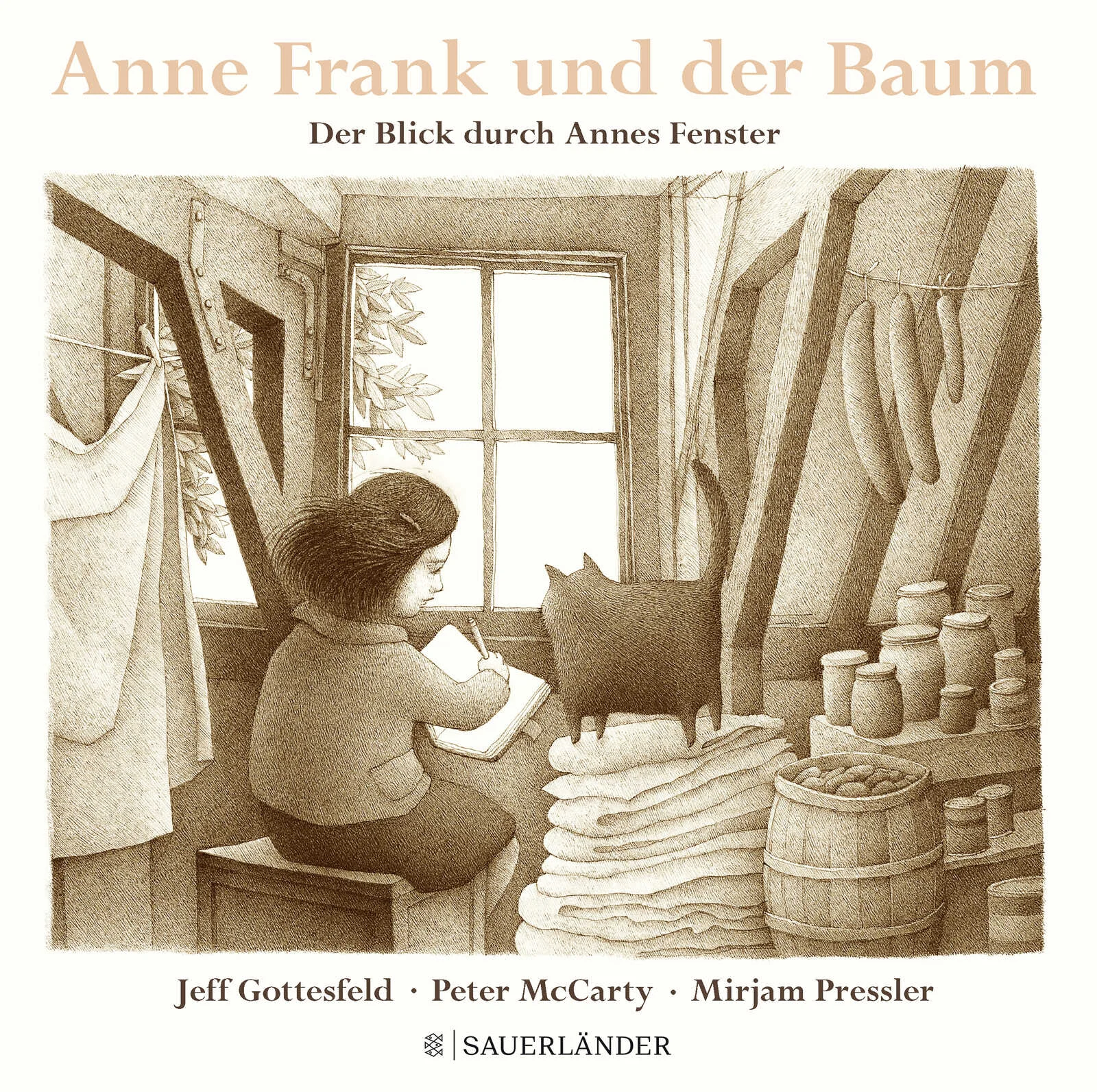 Die Geschichte von Annes Baum aus einer bisher nicht erzählten Perspektive ist ein Teil der Geschichte von Anne Frank. Eine große Kastanie im Hinterhof sieht einem Mädchen zu. Wie es spielt, wie es lacht und wie es in sein Tagebuch schreibt. Das Mädchen heißt Anne Frank. Der Kastanienbaum kann sehen, wie das Mädchen hinter den Vorhängen am Fenster vorsichtig hinausschaut. Der Baum erlebt, wie der Krieg beginnt, die Soldaten kommen. Er muss mit ansehen, wie Anne Frank und ihre Familie von den Nazis abgeholt werden und er erlebt, wie Annes Vater nach dem Krieg zurückkehrt - allein. Eine ergreifende Bilderbuchgeschichte mit beeindruckenden Illustrationen aus der Sicht des Baumes, der viele Jahre im Hof des Hinterhauses stand, in dem Anne Frank und ihre Familie versteckt waren. Der Baum starb in dem Jahr, in dem Anne Frank 81 Jahre alt geworden wäre. Aber viele seiner Setzlinge leben auf der ganzen Welt weiter und erinnern an das Schicksal von Anne Frank.