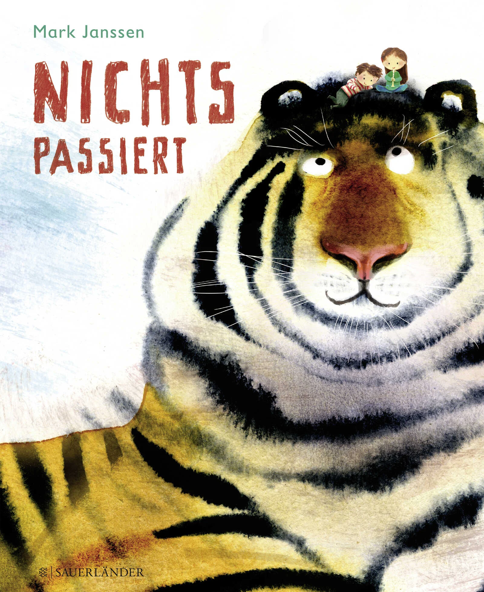 Für Kinder ist jeder Tag ein toller Tag!Nichts Besonderes war passiert an diesem Tag. Nick war ein bisschen geschwommen und begegnete ein paar Mäusen. Sara hatte einen Apfel gepflückt und war eine Rutsche heruntergerutscht. Doch war Nick nicht in Wirklichkeit mit den Walen geschwommen? Und ist Sara nicht auf Elefantenrüsseln gerutscht? Haben sie nicht auf dem Tigerkopf einen Handstand gemacht? Sie beschließen, sich für den nächsten Tag zu verabreden. Vielleicht passieren dann ja noch viel tollere Dinge?Mit betörenden Bildern in leuchtenden Farben entführt Mark Janssen den Betrachter in eine Phantasiewelt, in der sich die Kinder selbstverständlich bewegen. Eine Bilderwelt wie sie nicht lebendiger ausgedacht und geträumt werden kann.Ausgezeichnet! Die Deutsche Akademie für Kinder- und Jugendliteratur hat Mark Janssen – Nichts passiert zum »Bilderbuch des Monats Februar 2018« gewählt: Die zauberhaften Aquarelle entführen die Kinder im Buch und den Betrachter in die Welt der Fantasie. Jury Deutsche Akademie für Kinder- und Jugendliteratur e. V., 1.2.2017