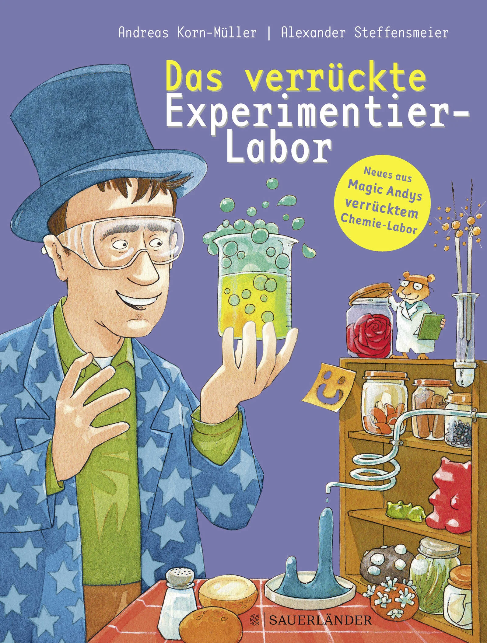 Willkommen in der Brodelbude!Andreas Korn-Müller, besser bekannt als »Magic Andy«, bringt mit seinen spektakulären Chemieshows Kinderaugen auf der ganzen Welt zum Leuchten. Hier präsentiert er uns viele spannende Experimente aus seinem ganz persönlichen Chemiebaukasten! In den unterschiedlichen Laboren – dem Duft-, Feuer-, Küchen- und Zauber-Labor – lernen neugierige Nachwuchswissenschaftler, wie man Etiketten herstellt, die nach Zitrone, Vanille oder Pfefferminze duften, wie man Stinkbomben oder eine Wunderfackel baut, die unter Wasser lichterloh brennt, und wie man ein Miniaturgewitter in einem Zuckerstück auslöst. Knappe, gut verständliche Erklärungen zu den wissenschaftlichen Hintergründen jedes Experiments, die »Chemischen Rätsel des Alltags« und das kleine »Chemie-Lexikon« sorgen dafür, dass trockene Wissenschaft zum Erlebnis wird!