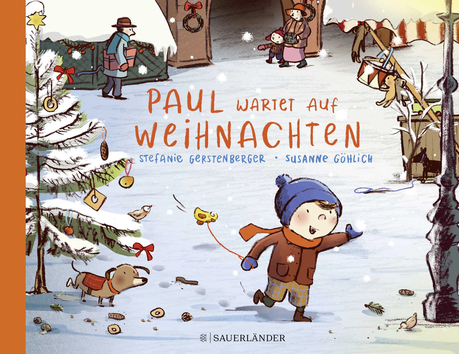 Wenn der große Bruder mit seiner kleinen Schwester auf Weihnachten wartet.Noch acht Tage bis Weihnachten. Paul hat viele Ideen, sich die Wartezeit zu verkürzen. Wenn da nicht Lina wäre. Egal was er spielen will, immer muss seine kleine Schwester dabei sein. Mama will das so. Aber Lina kann doch noch gar kein Bild malen oder ein Lebkuchenhaus backen oder Indianer spielen. Sie nervt einfach nur. Und dann darf Lina auch noch mit zum Weihnachtsmarkt. Paul soll gut auf sie aufpassen. Und plötzlich ist sie in all dem Glitzerglanz verlorengegangen. Jetzt hat Paul ein bisschen Angst. Zusammen mit Mama und Papa macht er sich auf die Suche. Er will Lina wiederhaben, Weihnachten ohne Lina geht doch nicht. Aber Lina hat sich nur heimlich zu den Engeln beim Krippenspiel geschmuggelt. Da ist Paul aber froh! Lina sieht aus wie ein Engel. Und Paul ist stolz auf sie. Sie ist zwar klein aber ein echter Weihnachtsengel. Eine fröhliches und nostalgisch illustriertes Bilderbuch, das Kindern die Wartezeit bis Heiligabend verkürzt.