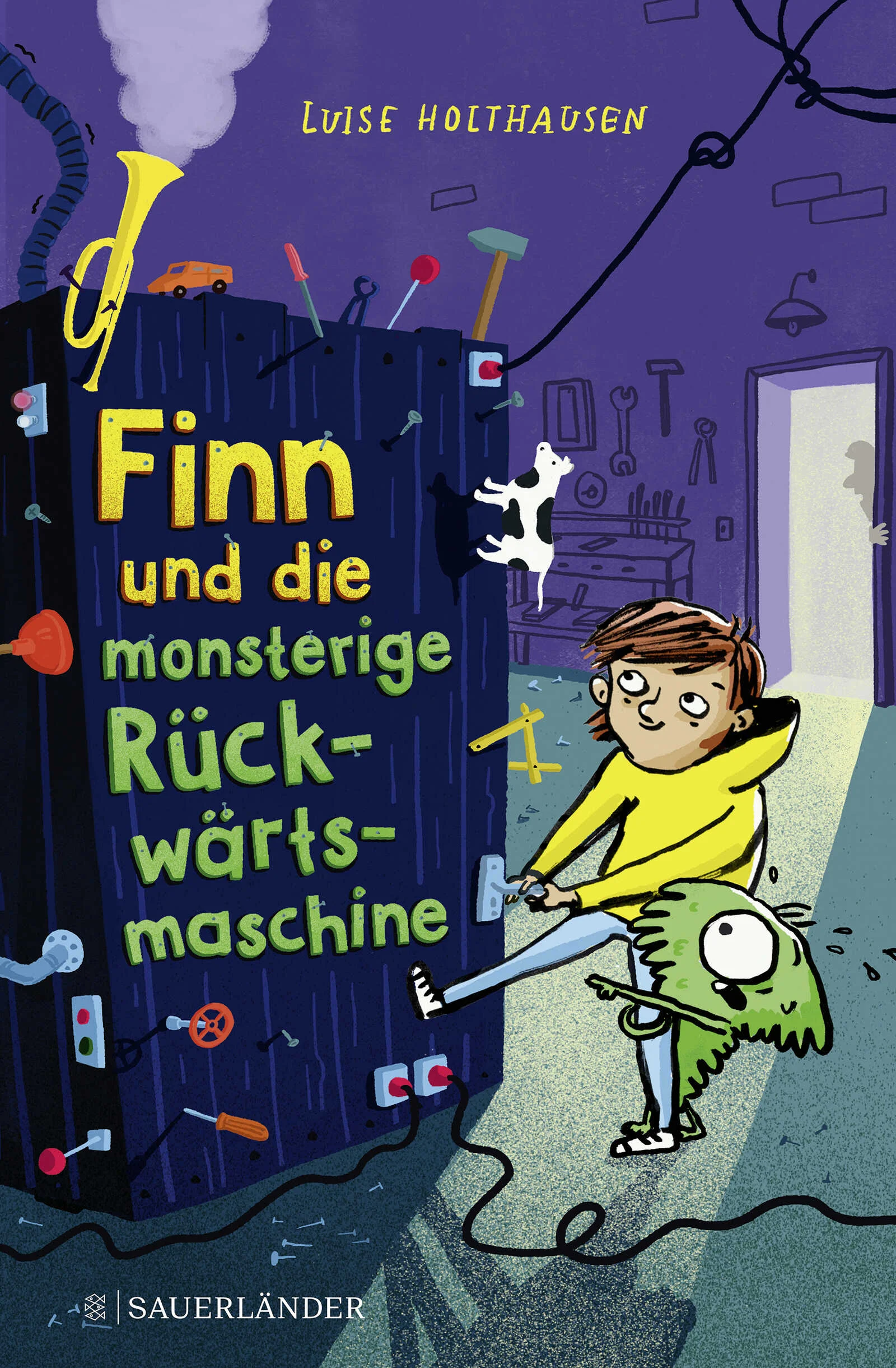 Mission Monstermaschine!Ein quietschgrünes Plüschmonster, das sprechen kann? Finn staunt nicht schlecht, als der zottelige Anton mit dem Glubschauge bei ihm Zuhause auftaucht, der die seltsamsten Dinge essen will (Grießbrei mit Gorgonzola!) und außerdem einen komischen Sprachfehler hat. Doch bald wird ihm klar: Anton ist geflohen, vor dem unheimlichen Spielzeughersteller Willecke. Als Finn dessen Laden genauer unter die Lupe nimmt, stößt er auf ein wahrhaft monströses Geheimnis ... Ein turbulentes Abenteuer voller Sprachwitz, mit vielen Illustrationen von Tine Schulz.