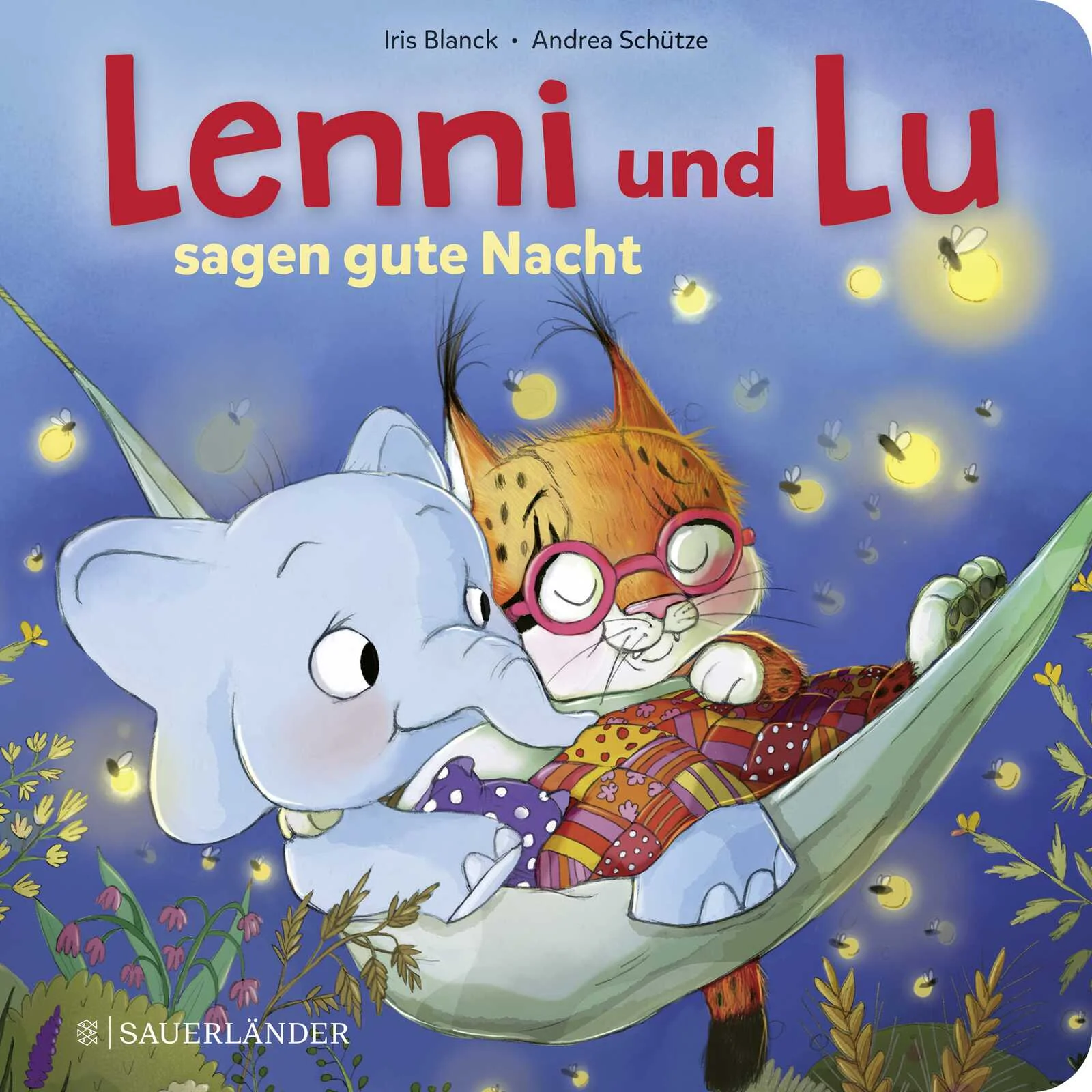 Gute-Nacht-Geschichte mit Lenni und LuLenni, der kleine Elefant und Lu, das freche Luchsmädchen haben alle Pfanzen versorgt und Lenni freut sich nun auf seine Hängematte. Aber wer ist noch gar nicht müde? Lu natürlich! Sie sie ist noch voller Energie und macht Saltos im Apfelbaum. Lenni muss sich einiges einfallen lassen, um Lu vom Ins-Bett-gehen zu überzeugen. Am Ende liegen die Freunde eng aneinandergekuschelt in Lennis Hängematte und schlafen friedlich ein. Eine wunderbare Vorlesegeschichte für Kinder ab 2 Jahren.Niedliche Gutenachtgeschichte zum KuschelnElefant und Luchs zeigen als ungleiches Paar wie wichtig Freundschaft istPappbilderbuch für alle Garten- und Tierfreunde