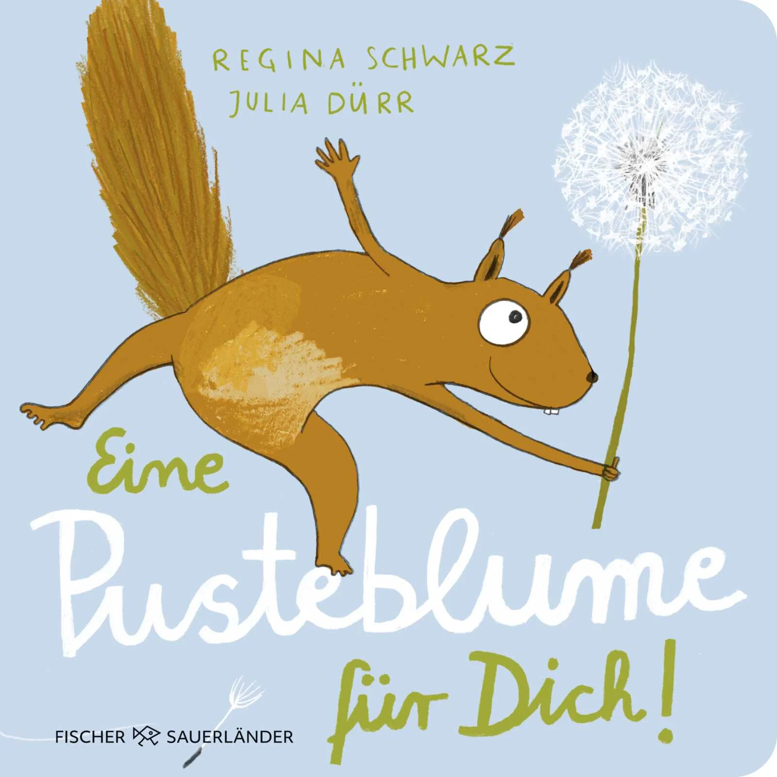 Das erste Pusteblumen-Buch für die Kleinsten und ein Frühlingsgruß für alle!Alle Kinder lieben Pusteblumen! In dieser Geschichte wehen die Schirmchen der Pusteblume kreuz und quer über die Wiese und das Eichhörnchen ist entzückt! Eines landet direkt vor seinem Haus. Den ganzen Frühling, Sommer und Herbst hegt und pflegt er das Schirmchen. Im Winter kommt der Schnee und dann ist auf einmal nicht mehr zu sehen. So ein Schreck! Als dann aber im Frühling eine kleiner grüner Halm aus der Erde sprießt, ist das Eichhörnchen sehr aufgeregt: Was da wohl wächst? Eine lustige Reimegeschichte für alle, die schon immer wissen wollten, wie aus der Pusteblume ein Löwenzahn wird!Reime voller HerzenswärmePappbilderbuch zum Vorlesen ab 2 JahrenWundervolle Tierfiguren von der Bilderbuchkünstlerin Julia Dürr