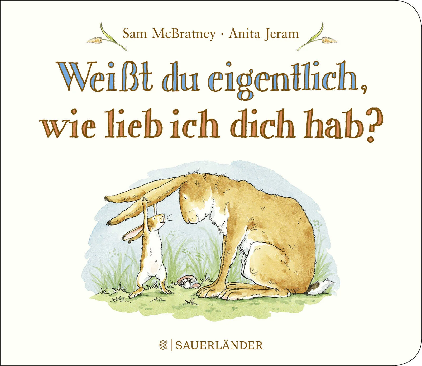 Der Bilderbuchklassiker mit der schönsten Liebeserklärung der Welt als kleines Pappbilderbuch.Der kleine Hase hat den großen Hasen lieb. Wie lieb? Sooo lieb hat er ihn und breitet die Ärmchen aus. Aber die Arme des großen Hasen reichen weiter. Wie gern man sich überhaupt haben kann, das zeigt dieses bezaubernde Bilderbuch.Die schönste Liebesgeschichte für alle Liebsten.