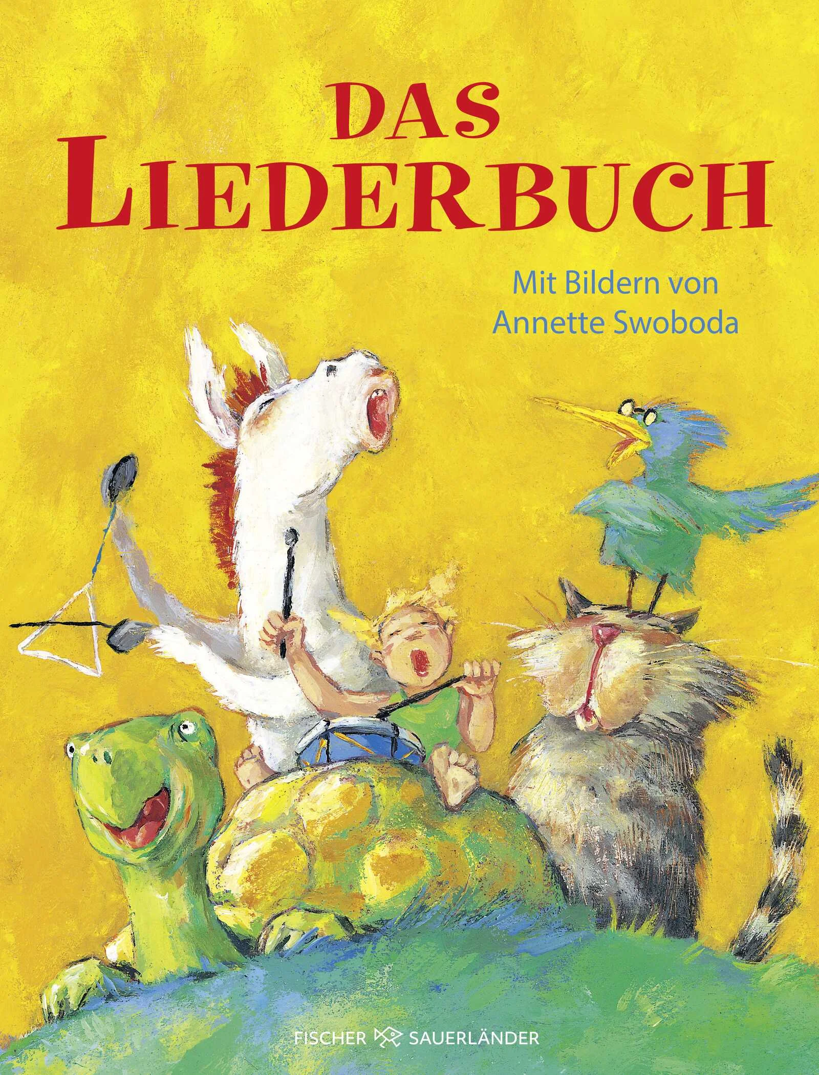 Mit Kindern Singen macht gute Laune!Kinderlieder sind Schätze, die uns ein Leben lang begleiten. Dieses liebevoll zusammengestellte Liederbuch für Kleine und Große versammelt 100 der bekanntesten Kinderlieder zur Guten Nacht, zum Aufwachen, zu den Jahreszeiten und zur Weihnachtszeit. Zum Singen, Tanzen und Spielen. Annette Swoboda hat dazu unverwechselbare und zauberhaft phantasievolle Bilder gemalt.Ein Familienschatz, der über Generationen hinweg, schöne Momente schenkt.Mit einfachen Notensätzen und Gitarrengriffen.