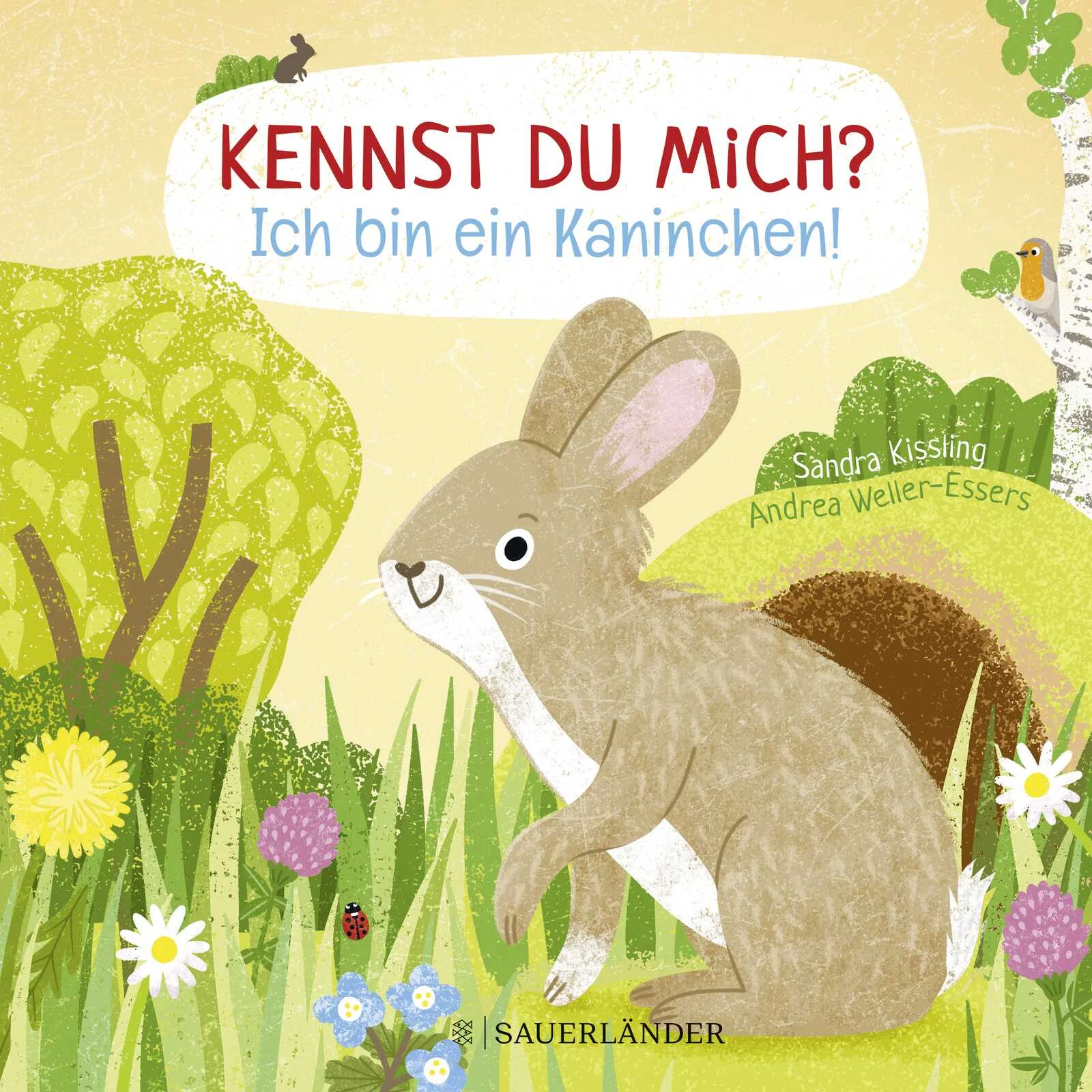 Ein Sach-Bilderbuch für Kinder ab 2 Jahren – so niedlich war Sachwissen noch nie!Hallo, hier bin ich! Ich bin das kleine Kaninchen und nehme dich mit in meine Welt! Gerade habe ich es sehr eilig, weil meine Großfamilie auf mich wartet. Ich habe nämlich 18 Geschwister. Und du? Mit mir kannst du erleben, wie schnell wir hoppeln können, wie wir uns gegenseitig warnen, wenn ein Fuchs um die Ecke kommt und wie es in unserem gemütlichen Bau aussieht. Komm mit auf meine Blumenwiese!Das kleine Kaninchen nimmt die Kinder mit in seine Welt, zeigt ihnen in diesem Pappbilderbuch den spannenden Tierkinder-Alltag und gibt Einblicke in das Leben in der Natur: Abenteuern bei der Nahrungssuche oder Wettrennen mit den Geschwistern können so miterlebt werden. Gefühlvolle und altersgerechte Texte erklären Kleinkindern, wo die Tiere leben, wie sie groß werden, und was sie besonders gut können.  Emotionale Tiergeschichte zum Vorlesen für Kinder ab 2 JahrenErstes Sachwissen für die kleinsten Tier-FreundeLieblingstiere erzählen ihre Geschichte – ein tolles Geschenk mit Kuschelfaktor.Lerne noch mehr Lieblingstiere kennen:Kennst du mich? Ich bin ein Bär