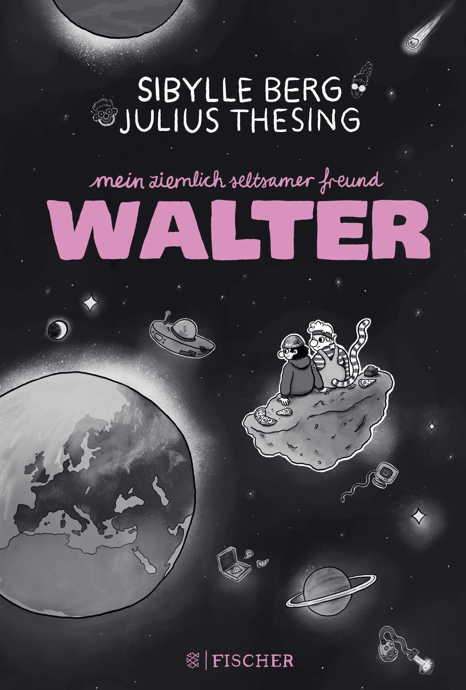 So hast du Sibylle Berg noch nie gelesen! Ein starkes Plädoyer für das Anderssein – für alle ab 10 JahrenLisa verbringt ihre Abende damit, den Weltraum nach extraterrestrischem Leben abzusuchen. Aus gutem Grund, denn ihr Alltag auf der Erde ist nicht erfreulich: Ihre Eltern lassen sich kaum mehr von den Sofakissen unterscheiden, und in der Schule ist sie ein willkommenes Opfer für eigentlich alle. Als eines Nachts ein Raumschiff hinterm Haus landet, wirft die außerirdische Reisegruppe nur einen kurzen, angewiderten Blick auf die Erde und düst wieder ab. Nur einer bleibt: Klakalnamanazdt, von Lisa kurz Walter genannt. Auf Walters Planet wird vor allem gekuschelt, gespielt und sich umeinander gekümmert. Kein Wunder, dass er hier alles höchst befremdlich findet. Kurzerhand beginnt er, in Lisas Leben aufzuräumen – bis sie auch ohne fremde Kräfte auf unserem überaus seltsamen Planeten Erde zurechtkommt.Ein furios erzählter und stark illustrierter Comicroman von Sibylle Berg, eine der aufregendsten deutschsprachigen Autorinnen unserer Zeit.Mein seltsamer Freund Walter  behandelt wichtige Themen wie Mobbing und Freundschaft und macht Mut, selbst in schwieriger Lage kleine Schritte zu wagen. Ausdrucksstark und ungewöhnlich als Comicroman umgesetzt von Newcomer-Illustrator Julius Thesing (»You Don’t Look Gay«).Begeisterte Pressestimmen zur Autorin:»Sibylle Berg ist zuverlässig krass, komisch, bitter und zärtlich.« Die Zeit, 12.03.15 (über »Der Tag, als meine Frau einen Mann fand«)»Sibylle Bergs Bücher erzählen von der Sehnsucht nach der schönen Seele. Sie tun das ätzend unterhaltsam und führen uns mit unserem widerlichsten Lachen vor.« Insa Wilke, Süddeutsche Zeitung, 02.03.15 (über »Der Tag, als meine Frau einen Mann fand«)»Berg schreibt witzig über die traurige Existenz der Menschen, anrührend über das trostlose Dasein und aggressiv liebevoll gegen eine düstere Welt.« Steffen Martus, Frankfurter Rundschau (über »Vielen Dank für das Leben«)