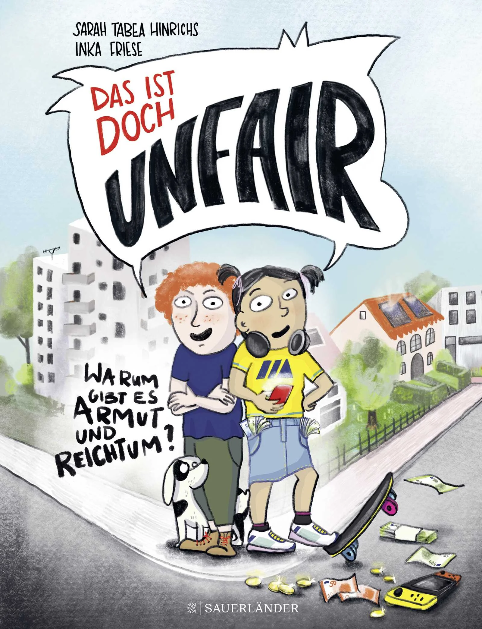 Ein Kindersachbuch für Grundschulkinder ab 7 Jahren, das die drängende Frage nach sozialer Gerechtigkeit und den Gründen für Armut thematisiertWarum kann Finn seinen Kindergeburtstag nicht feiern? Warum fliegt Ailin in den Urlaub und Helen bleibt daheim? Was arbeiten Lis Eltern? Kinder nehmen in ihrem Alltag mit feinen Antennen soziale Unterschiede wahr und stellen Fragen über die Gründe für Armut, Geldverteilung, Vorurteile und Ungerechtigkeit.  Alltagsnah und echt lädt dieses Kindersachbuch ab 7 Jahren ein, den Blick aus der sozialen Bubble zu wagen und die Brille anderer Kinder und Familien aufzusetzen. Begriffe wie Armut, Reichtum, soziale Ungerechtigkeit, Chancengleichheit werden mit Leben gefüllt und leicht verständlich erklärt. Kinder kommen in O-Tönen zu Wort und berichten aus ihrer Sicht, was sie als unfair und was als gerecht empfinden. Ein Kindersachbuch, das mit unterhaltsamen Bildern sowie einem Augenzwinkern ein Tabu aufbricht und drängende Kinderfragen kindgerecht beantwortet. Empathisch und hochaktuell – für Eltern, die ihren Kindern helfen möchten, die Welt besser zu verstehen.Einfühlsames Kinderbuch über ein Thema, das Kinder und Familien aktuell bewegtKinderzitate machen die Bedeutung von Armut greifbarMit vielen bunten und humorvollen IllustrationenIn Kooperation mit Oxfam Deutschland www.oxfam.de 