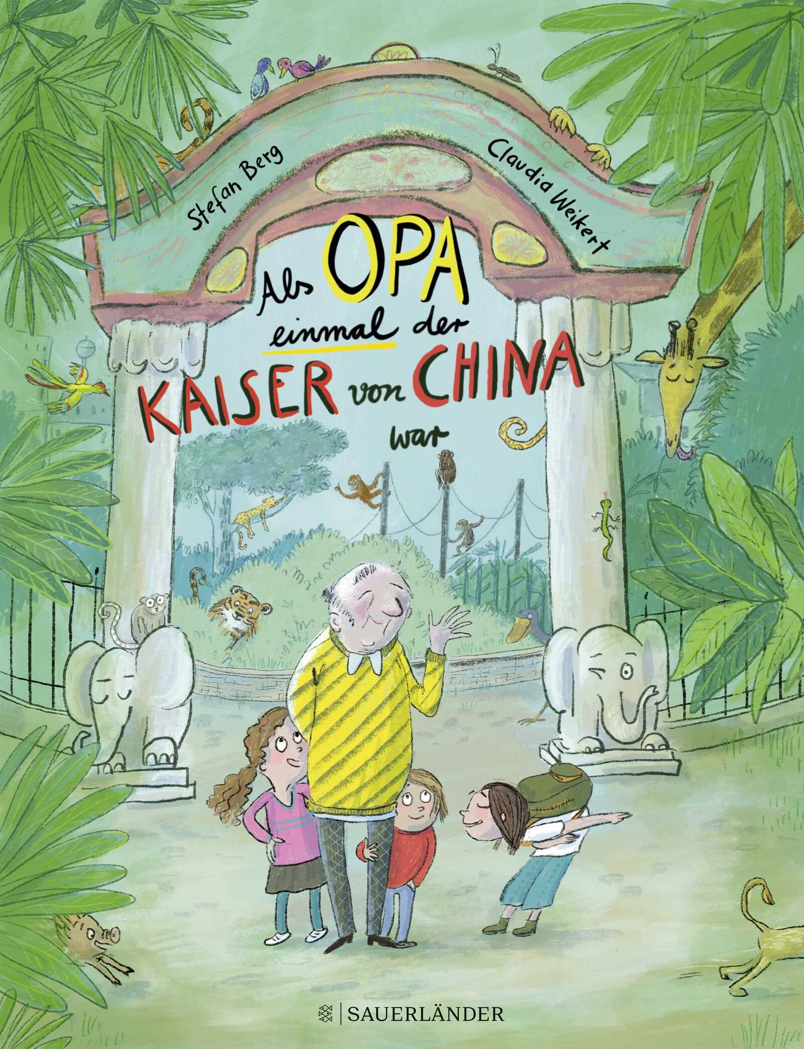 Ein liebevolles Bilderbuch zum Vorlesen zum Thema Demenz.Opa behauptet, er sei der Kaiser von China. Und er sagt, er wohne in einem Hotel. Aber als Pauline, Ben und Nike mit ihrem Opa in den Zoo wollen, steht an dem Hotel sowas wie Heim. Egal. Am Kassenhäuschen vom Zoo ist Opa dann plötzlich verschwunden. Was nun? Die Enkel suchen ihn überall. Im Raubtierhaus trauen sie ihren Augen nicht. Ist das wirklich ihr Opa, der da die plötzlich ganz friedlichen Löwen füttert? Mit diesem Opa ist es nie langweilig und die drei Enkelkinder nehmen ihn so, wie er ist.  Auch wenn die Phantasie mit ihm manchmal ganz schön durchgeht und es ordentlich turbulent werden kann.Eine liebevoll lustige Familiengeschichte von einem vergesslichen Opa für die ganze Familie.