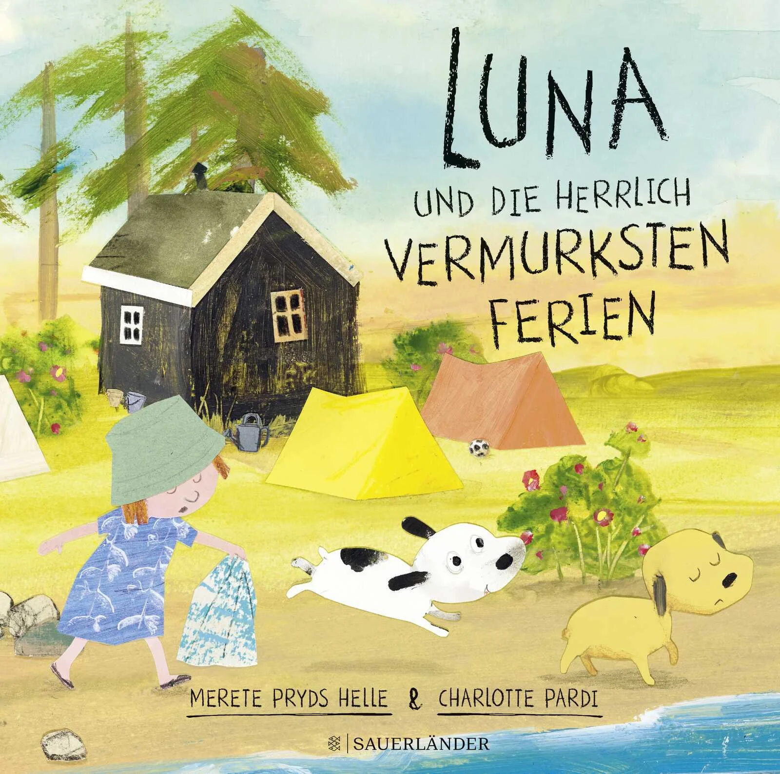 Eine turbulente Ferien-Familiengeschichte für gemütliche Vorlesestunden für Kinder ab 4 Jahren.Luna, der kleine Hundewelpe freut sich schon sehr auf den Familienurlaub am See. Aber dann bringt Pipi, der Feriengast-Hund, alles durcheinander. Die ganze Familie ist total hingerissen von dem kleinen weißen Hundewelpen mit den schwarzen Punkten und Luna spielt nur noch eine Nebenrolle. Eifersüchtig zieht Luna sich zurück und wandert traurig allein durch den Wald. Sollen die doch mit Pipi spielen! Aber irgendwann vermissen alle Luna und machen sich auf die Suche nach ihr. Dabei erweist sich Pipi als tolle Spürnase - und  auch als eine echter Ferienfreund. Ein Bilderbuch für den Sommerurlaub mit der ganzen Familie und ein perfektes Geschenk für 4-jährige Kinder. Für alle Fans von Büchern mit skandinavischer Bullerbü-Romantik.Liebevolles Skandi-Setting mit zwei kleinen Fellnasen zum Liebhaben ...