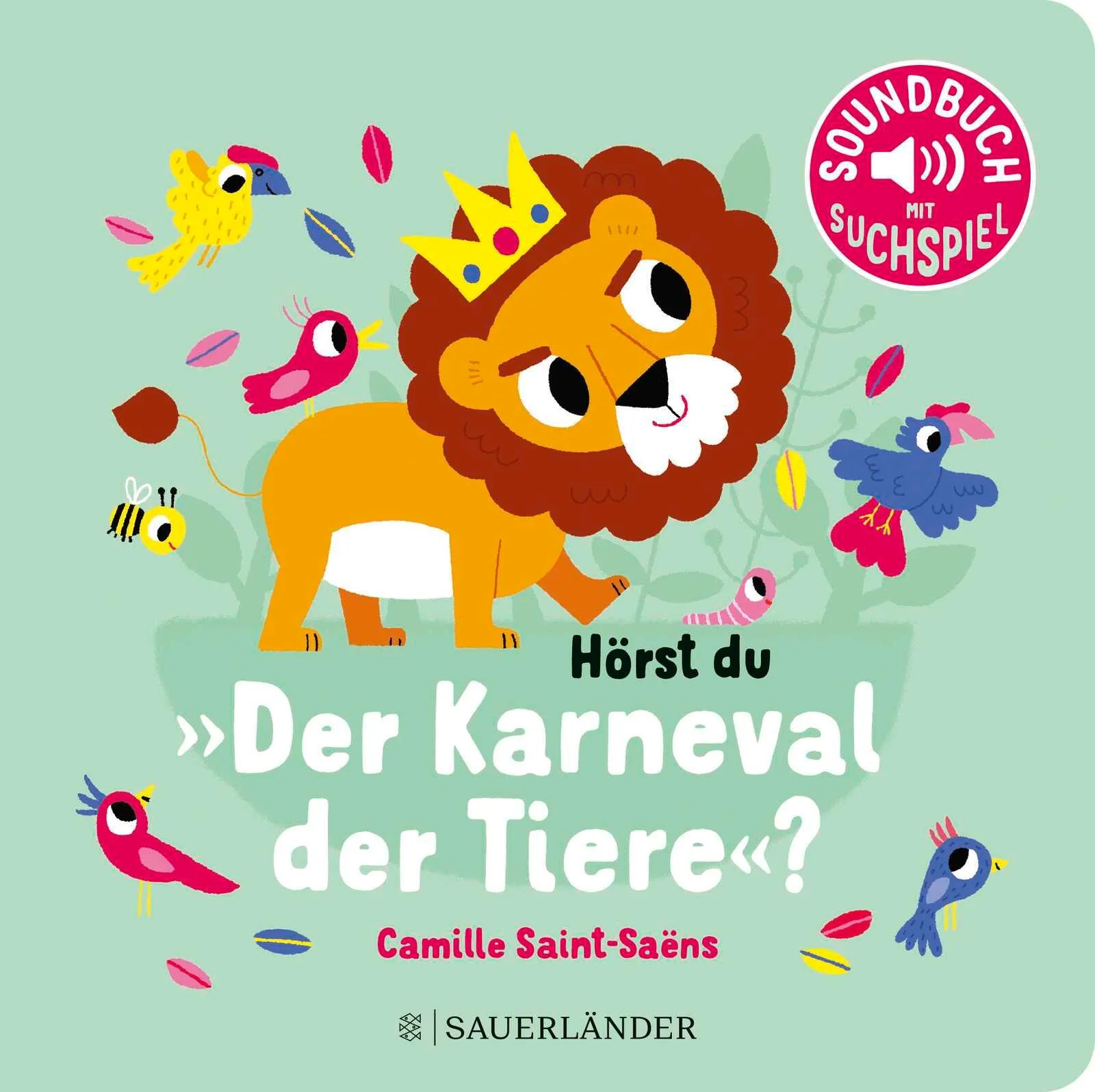 Kunterbuntes Pappbilderbuch mit den schönsten Melodien der Musik-Klassiker für Kinder ab 18 Monaten!Die fröhliche und berühmte Tierparade von Camille Saint-Saëns erklingt hier schon für die Kleinsten und macht das Kinderzimmer zum Konzertsaal. Löwen schreiten majestätisch, Elefanten stampfen kräftig und Vögel zwitschern lustig zu den berühmtesten Klängen. So schleicht sich die Freude an Musik und Rhythmus ganz einfach ins Herz.Dank hoher Soundqualität und besonders langer Sounds macht das Zuhören gleich doppelt Spaß. Mit diesem Pappbilderbuch voller schöner Klänge und Geräusche funktioniert die musikalische Früherziehung sogar zu Hause und schon für die Kleinsten. Um die Musikstücke abzuspielen, können Kinder durch einfaches Berühren den Soundchip selbstständig aktivieren und auch wieder stoppen.Ein Muss für die kleinsten Klassik-Fans!Stabile Pappbilderbuchseiten für kleine KinderhändeGroßartige SoundqualitätModerne und farbenfrohe IllustrationenMit praktischem Ein-und AusschalterQUALITÄTSHINWEISUnsere Bücher unterliegen einem strengen Qualitätsprozess. Aufgrund der unterschiedlichen Länge der Musikstücke kann es jedoch vorkommen, dass die Lebensdauer der Batterien variiert. Die Bücher dieser Reihe sind keine Wegwerfprodukte; die Batterien unter der kleinen Klappe hinten im jeweiligen Buch können deshalb einfach ausgewechselt werden.Wir wünschen viel Spaß mit diesen besonderen Büchern!