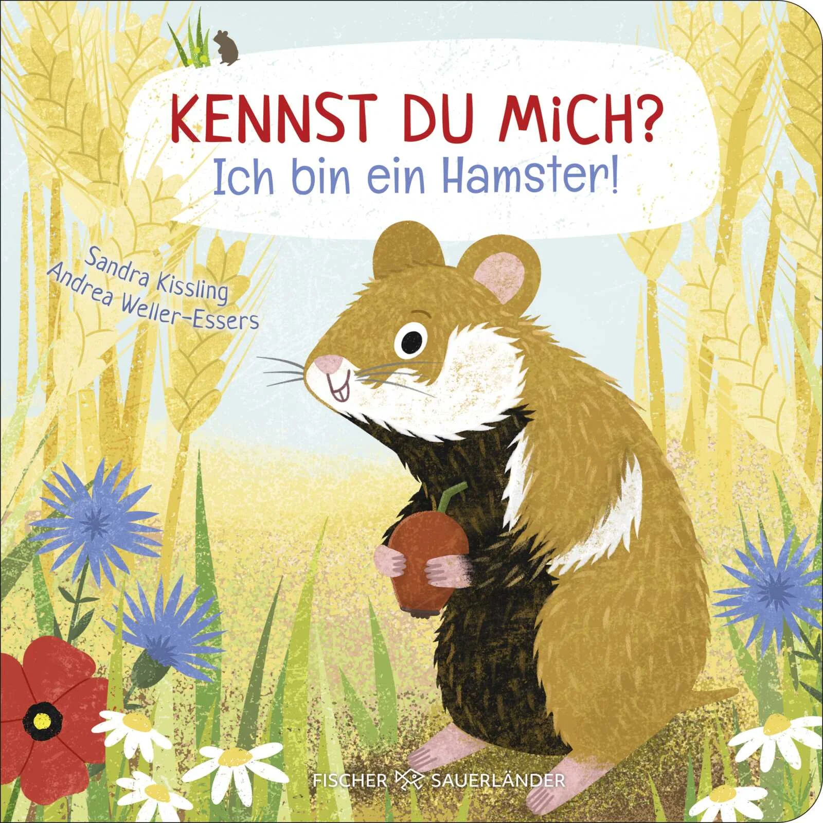 Ein Sach-Bilderbuch über Tiere für Kinder ab 2 Jahren – so niedlich war Sachwissen noch nie!Huhu, ich bin ein Hamster! Ich bin schüchtern und ziemlich klein. Toll, dass du mich trotzdem mal besuchst. Weil ich auch etwas ängstlich bin, verbringe ich die meiste Zeit in meinem Bau unter dem Getreidefeld. Aber wenn ich richtig Hunger habe, mache ich einen Ausflug nach draußen und stopfe mir die Hamsterbacken voll. Komm mit auf meine Wiese!Der kleine Hamster nimmt Kinder mit in seine Welt, zeigt ihnen in diesem Pappbilderbuch den spannenden Tierkinder-Alltag und gibt Einblicke in das Leben in der Natur: Abenteuer bei der Nahrungssuche und der Bau der Hamster-Gänge können so miterlebt werden. Gefühlvolle und altersgerechte Texte erklären Kleinkindern, wo die Tiere leben, wie sie groß werden, und was sie besonders gut können.  Emotionale Tiergeschichte zum Vorlesen für Kinder ab 2 JahrenErstes Sachwissen für die kleinsten Tier-FreundeLieblingstiere erzählen ihre Geschichte – ein tolles Geschenk mit Kuschelfaktor!