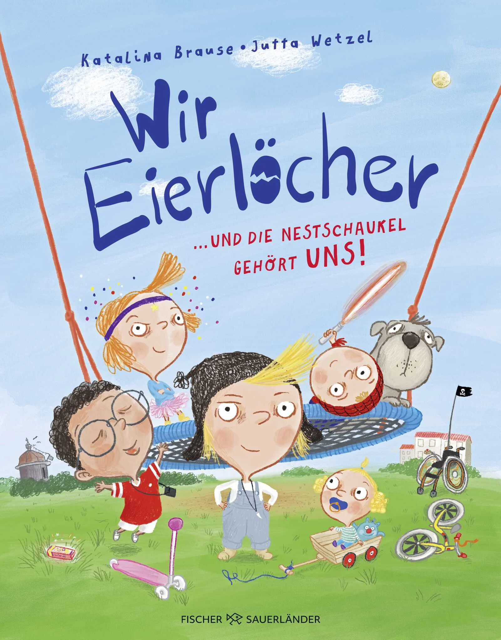 Die Eierlöcher - eine unerschrockene und bunte Kindertruppe, mit der man was erleben kann. Abenteuerliche Vorlesegeschichte für Kinder ab vier JahrenDie Eierlöcher sind eine echt coole Bande. Omar, Lenni mit seinem Turbo-Rollstuhl, die starke Frieda, die glitzerige Fee, die kleine Da-Da und der Hund 