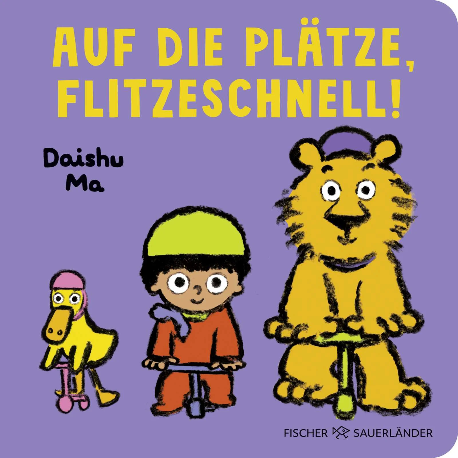 Hurra, los geht's mit dem Laufrad! Das etwas andere Laufrad-Buch für Kinder ab 2 Jahren!Wenn Luca und die tierischen Freunde sich zu einem Wettrennen verabreden, geht es hoch her. Jedes Tier, ob Löwe, Ente oder Äffchen, schwingt sich auf den Roller und möchte gewinnen - und Luca natürlich auch. Schneller, Luca, schneller! Aber als Luca fällt, sind alle sofort zur Stelle und wollen helfen. Wer am Ende wohl den Sieg einfährt?In strahlenden Farben und fast ohne Worte entdecken Kinder in diesem Pappbilderbuch, wie viel Spaß es machen kann, sich mit anderen zu messen und wie wichtig Hilfsbreitschaft und Rücksichtnahme sind.Eine kleine Geschichte über ein großes Rennen, bei dem es keine Verlierer gibt!Ungewöhnliche Illustrationen und Geschichten zum Mitsprechen = Pappe mal anders!Mit Witz und ohne Zeigefinger Ein wichtiges Alltagsthema für alle Kinder, die ihr Laufrad und ihren Roller lieben