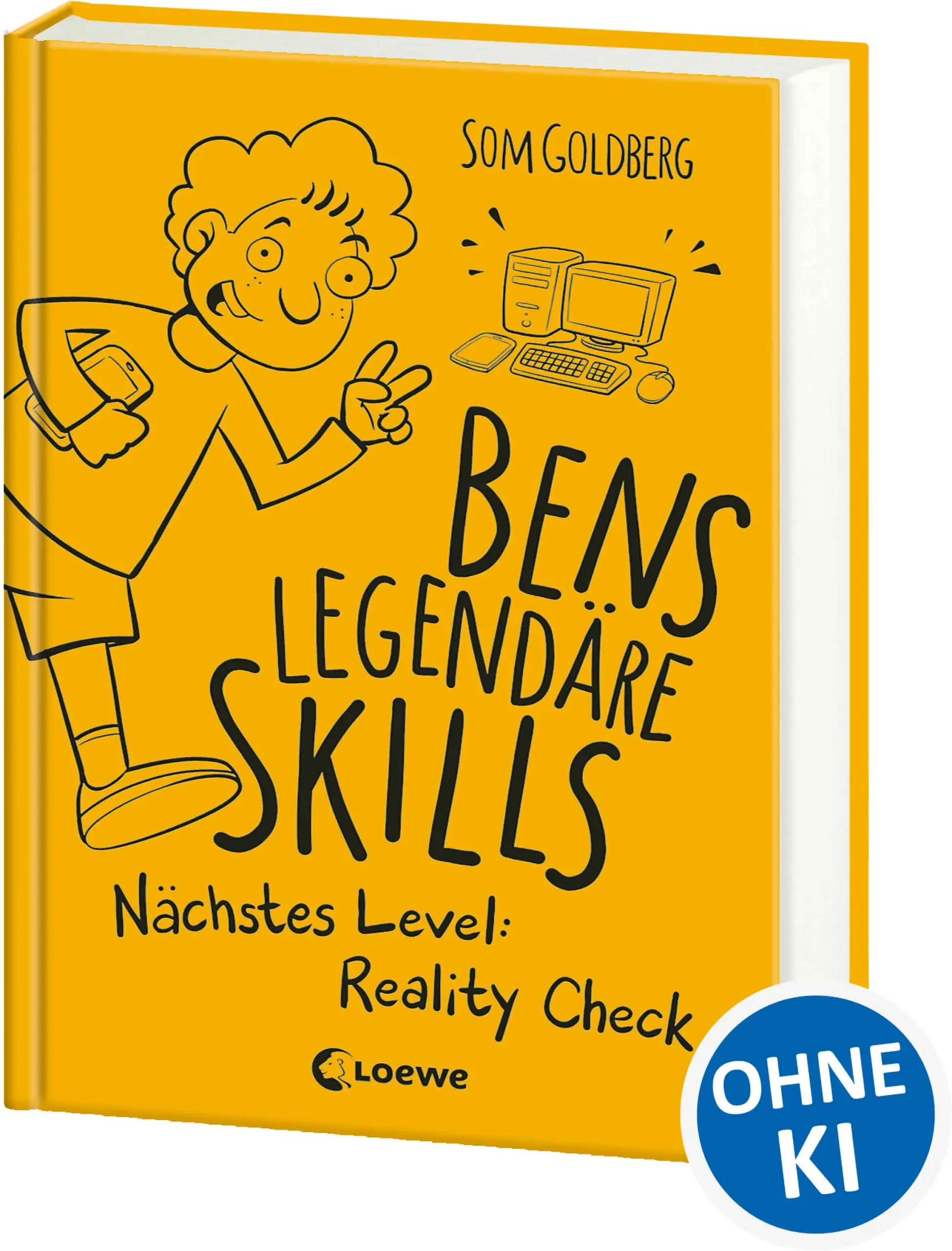 Loewe-Bücher: garantiert ohne KI Team up, Ben! Zum ersten Mal verliert Ben in EXPLORIA einen Kampf. DARK AMBUSH heißt der neue Endgegner, der mit unfairen Mitteln alle anderen Spieler ausschaltet. Im richtigen Leben steckt hinter DARK AMBUSH Marek, einer von Bens neuen Mitschülern. Und der macht Ben ein Angebot, das er nicht ausschlagen kann: Eine Quest ausgerechnet an dem Ort, vor dem sich Ben am meisten fürchtet. Dem Köhlerviertel. So gefahrenreich wie MORDOR und so tückisch wie VICE CITY. Im Köhlerviertel muss Ben alle seine Skills zusammennehmen. Auch Band 2 von Som Goldbergs Comicroman-Reihe erzählt Bens Geschichte mit witzigen Dialogen und zahlreichen frechen Illustrationen. So wird die Gaming-Welt im Buch lebendig und das Game verschmilzt mit dem Real Life.