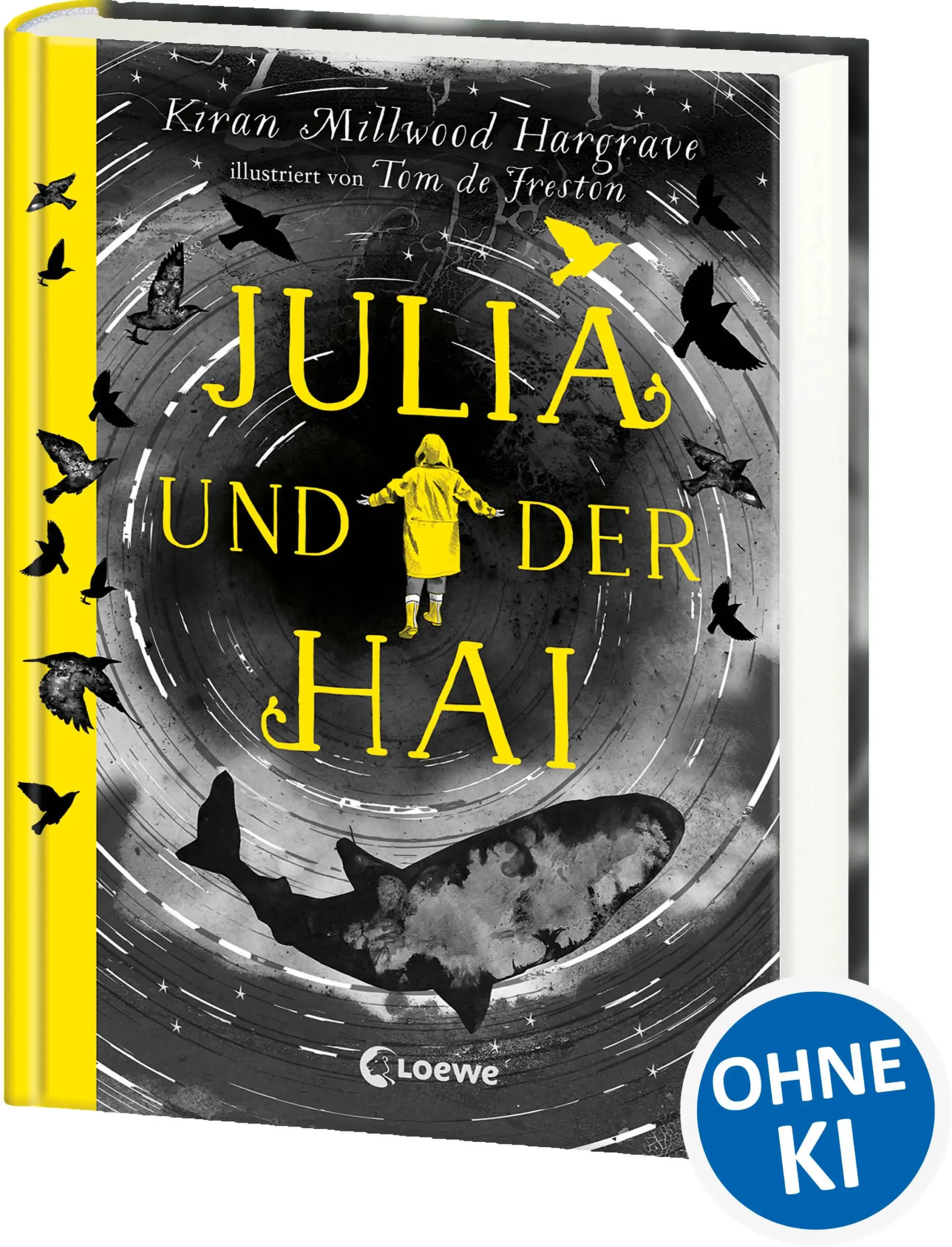 Loewe-Bücher: garantiert ohne KI „Ich heiße Julia. Dies ist die Geschichte jenes Sommers, in dem ich beinahe meine Mum verlor und einen Hai fand, der älter als die Bäume war. Keine Sorge, das Ende verrate ich noch nicht …