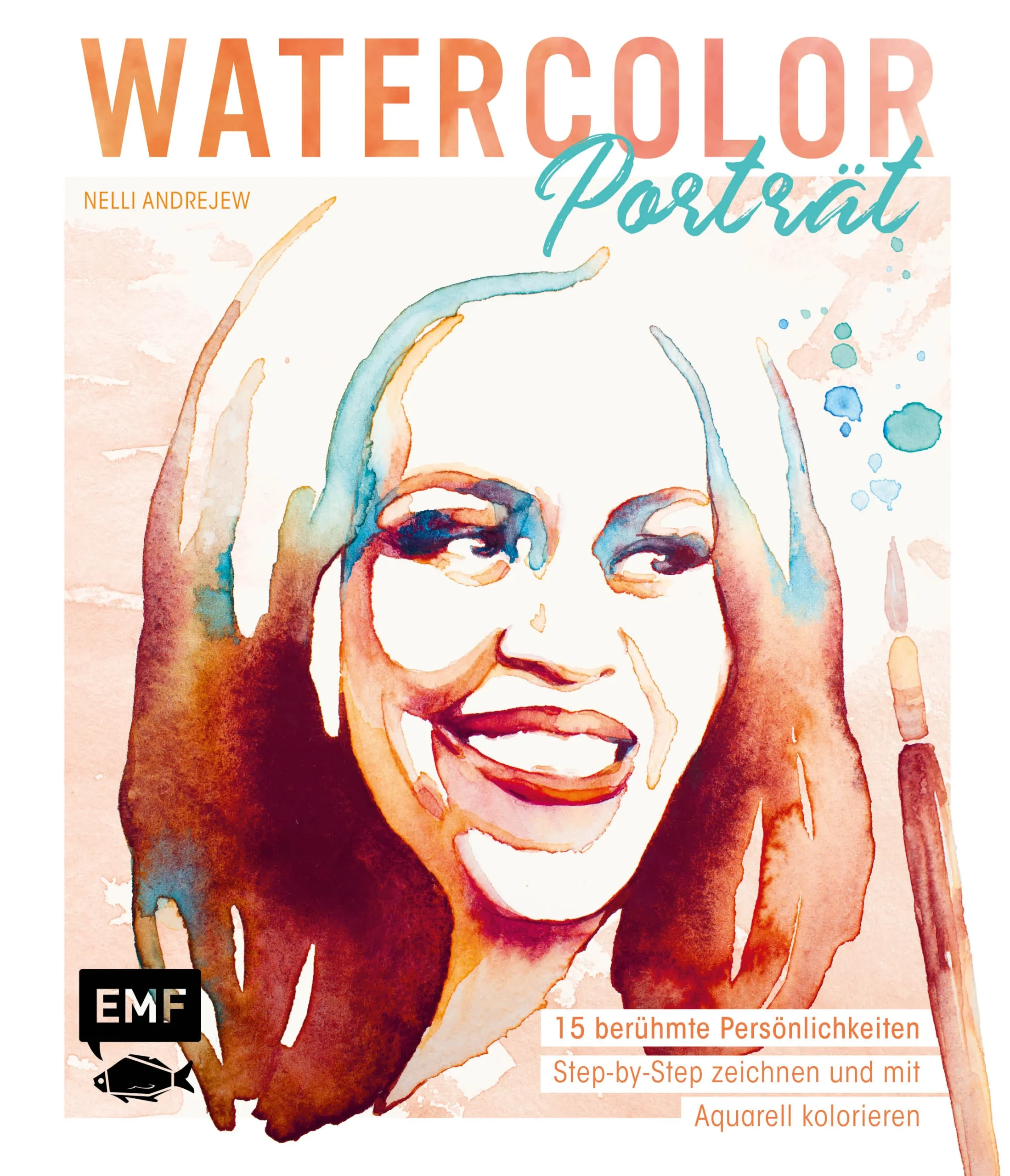 Porträt malen leicht gemacht: Nelli Andrejew zeigt in Ihrem Buch wie man mit Bleistift und Aquarell im Handumdrehen ein perfektes Star-Porträt maltBekannte Gesichter im trendeigen Watercolor-Look: Michelle Obama, Emma Watson, Leonardo DiCaprio und viele mehr können Sie mit diesem Anleitungsbuch fast spielerisch aufs Papier bringen. Der Grundlagenteil am Anfang des Buchs führt Sie ein in die Materialien und Techniken zur Aquarellmalerei. Ausgestattet mit diesem Grundwissen können Sie anschließend 15 Motive Schritt für Schritt nacharbeiten und kolorieren. Es erwarten Sie garantierter Zeichenspaß und Malerfolg, auch wenn Sie noch Anfänger sind.Grundlagen zu Material und Technik der Aquarellmalerei15 Watercolor-Porträts zum NacharbeitenMit praktischen Malvorlagen zum Abpausen für jedes Porträt 