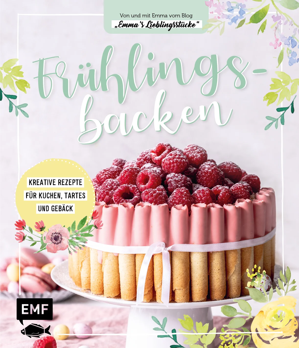 Das Frühlingserwachen der Kreativität kann beginnen! Die Lust zu Backen vergeht nie – und deswegen kann auch nach der Weihnachtsbäckerei wieder in die Keksdose gegriffen werden! Das fröhlich-frischen Backbuch der bekannten Bloggerin Emma von Emma’s Lieblingsstücke regt zum Nachbacken von fruchtig-frühlingshaften Kuchen, Tartes und Keksen an. So werden Ihnen die Ideen für die nächste Kaffeetafel nicht ausgehen!Viele neue Rezepte & Bilder von der bekannten Backbloggerin Emma von Emma's LieblingsstückeMehr als 30 Rezepte für tolles FrühlingsgebäckAnsprechende Bilder, die zum Nachmachen anregenFrisches & fröhliches DesignVon Hefebrot bis Cupcakes - Inspiration für den OsterbrunchEndlich können wieder fruchtige Rezepte auf der Kaffeetafel serviert werden. Mit Mango-Rosen-Tartelettes, Rhabarbercreme-Schnitten und Himbeer-Quark-Torte werden Naschkatzen nicht enttäuscht. Auch Schokoladenliebhaber kommen nicht zu kurz, wenn Schoko-Cheesecake-Muffins serviert werden. Durch die liebevollen Rezepte von und mit Emma von Emma’s Lieblingsstücke gelingen auch die anspruchsvollen Süßspeisen garantiert! So entstehen zauberhafte Kuchen, Cupcakes, Tartelettes & Co., die beim nächsten Kaffeekränzchen was her machen. Auch für den Brunch stehen genussvolle Rezepte bereit – denn was wäre ein Backbuch ohne Hefegebäck? So steht der nächsten Backsession nichts mehr im Wege!