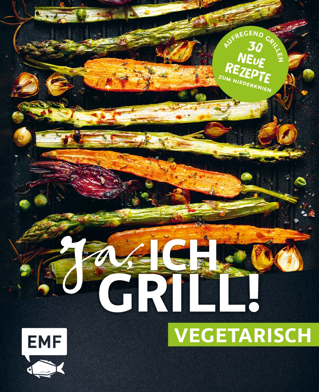 Nicht nur für Vegetarier ein bunter Grillgenuss – „Ja, ich grill! – vegetarisch“ bringt Frische auf den Teller!Ob als Beilage oder Hauptspeise: Gemüse gibt jedem Gericht den Kick. Grillfans finden in diesem Buch 30 raffinierte Rezepte für vegetarische Hauptgerichte und Beilagen – von Gegrilltem Cheese-Sandwich mit Waldpilzen bis hin zu Gefüllter Rote Bete. Grillfieber-Ansteckung in Sachen Gemüse ist mit diesem Buch garantiert!Grillgenuss aus dem Beet: 30 Rezepte für ein vegetarisch buntes Grill-Erlebnis Gelingt garantiert: Mit Grillkunde und Profi-Tipps zum Grillen und Zubereiten von Gemüse Geniale Grillrezepte ohne Fleisch für Sommer und WinterGrillgemüse steht nicht nur in der vegetarischen Küche hoch im Kurs. Und deshalb sollte jeder Grillmeister das Grillen mit Gemüse beherrschen! Und das nicht nur im Sommer. Das Wintergemüse kommt hier nicht zu kurz, denn der Grill kann auch in der kalten Jahreszeit ein warmes Vergnügen bereiten. Zucchini-Bomben, Maultaschen mit Spinat-Pilzfüllung, bunter Blumenkohl, gegrillter Sommersalat und vieles mehr bieten eine gesunde Geschmacksvielfalt. Und das auch noch in bunt – da isst das Auge doch gleich viel lieber mit! 