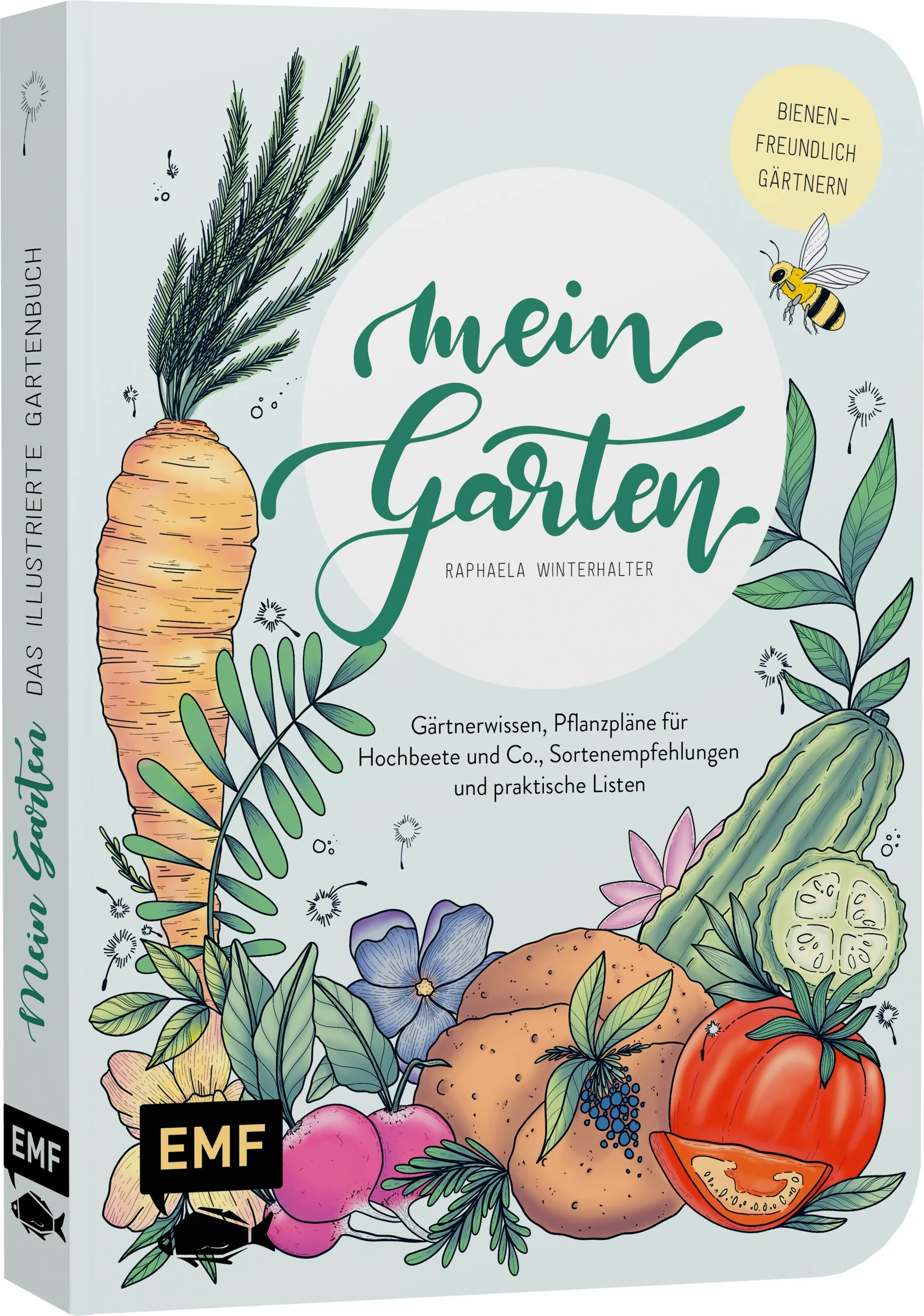 Behalte den Überblick über deinen Garten – mit dem ersten Bullet Journal, das Gartenwissen und Journaling vereint!Mit Liebe zum Detail führt Raphaela Winterhalter durch das gesamte Gartenjahr. Neben saisonalen Tipps und umfangreichem Gartenwissen bietet das Bullet Journal genug Platz für eigene To Do’s, Planungsskizzen und Notizen. Und mit den wunderschönen Illustrationen macht das Gärtnern und Planen gleich mehr Spaß! Wissensseiten zu verschiedenen Gemüsesorten, Kräutern, Fruchtfolgen und Co.Illustriert von der reichweitenstarken Autorin Raphaela WinterhalterFür junge Gärtnerinnen und GärtnerEin Überblick über das ganze Gartenjahr Die AutorinHinter „Mein Garten“ steckt Raphaela, die sich mit Herz und Händen ihrem Garten und ihrem Bullet-Journal verschrieben hat. Seitdem sie ihren Gartenalltag gestalterisch und planerisch in einem Notizbuch begleitet, geht ihr die Gartenarbeit noch leichter von der Hand. Ihre Notizen hat sie damit schnell griffbereit und auch an trüben Tagen kann sie sich so mit ihrem Garten beschäftigen. Mittlerweile macht ihr das Planen auf Papier und die gestalterische Untermalung fast genauso viel Spaß wie die Gartenarbeit selbst. Das GartenjournalDieses Gartenjournal bietet einen strukturierten Überblick über den ganzen Garten. So können Gartenprojekte geplant und verwaltet werden: Was ist zu tun? Wo pflanze ich ein? Wann sollte die Aussaat erfolgen? Was muss ich beachten? Mit Beetideen und Wissensseiten zu den gängigen Gemüsesorten und Kräutern ist das Wissen an einem Ort vereint. So steht dem nächsten Gartenprojekt nichts mehr im Wege.   